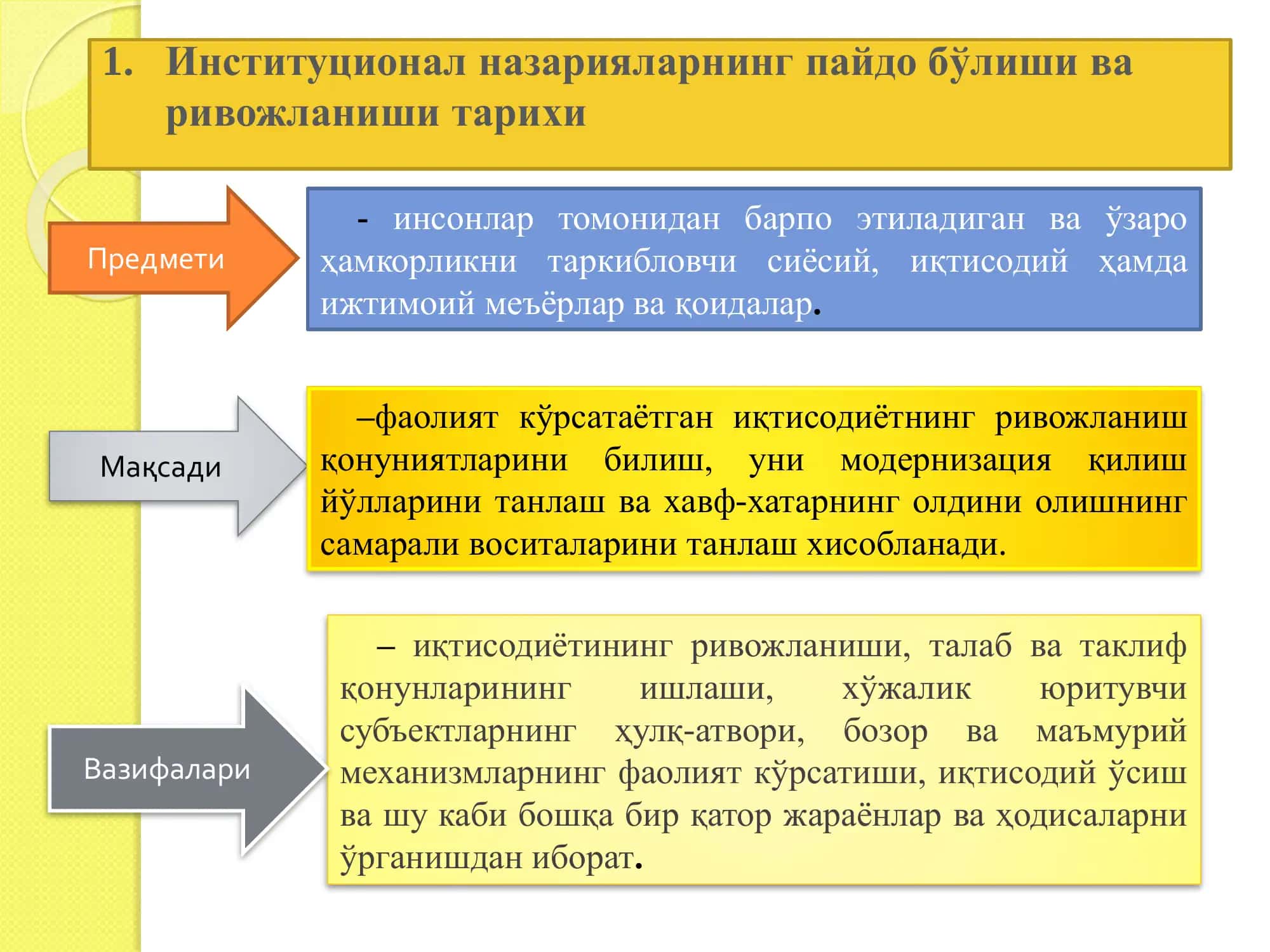 Институционал иқтисодиёт 3