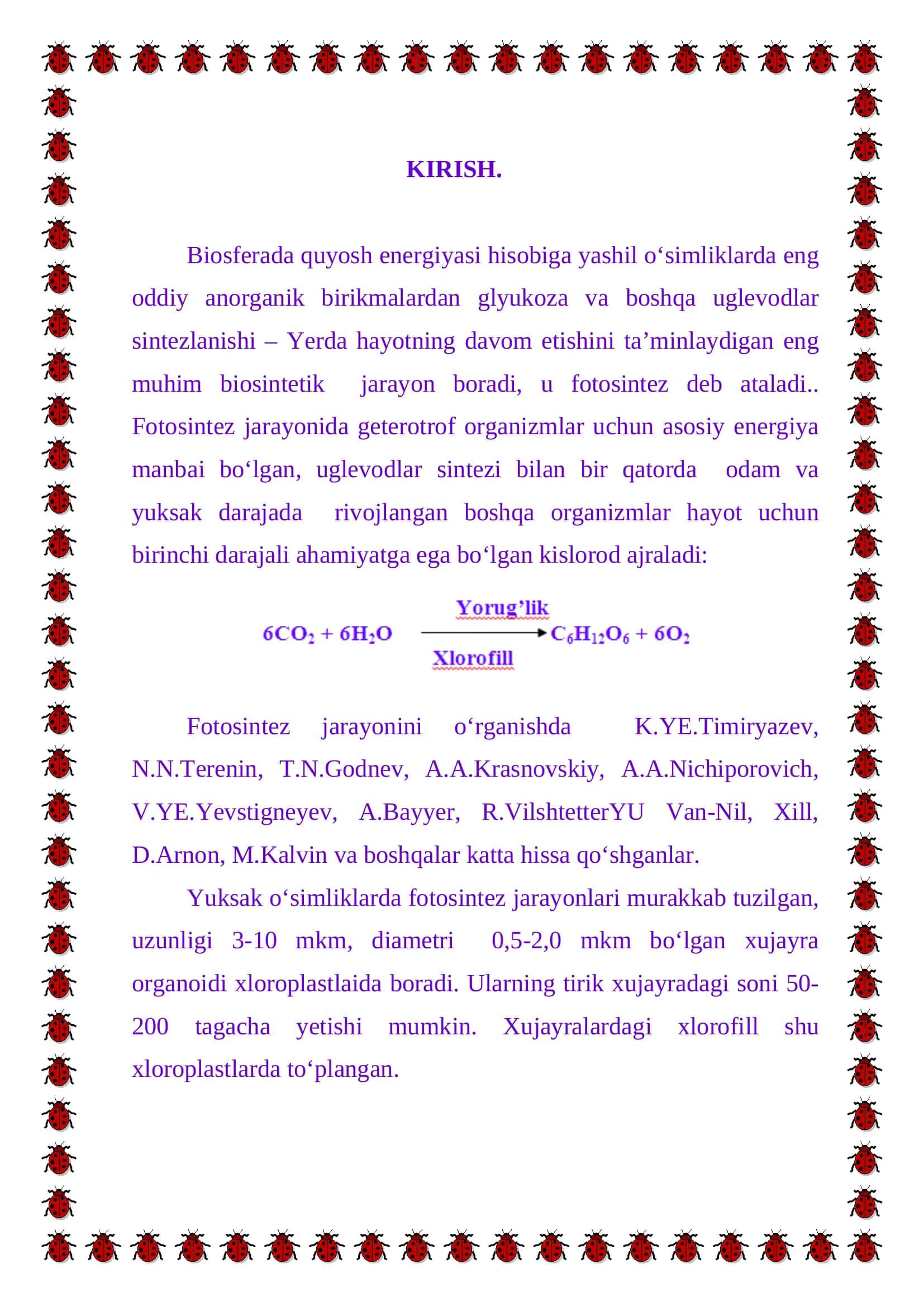 Fotosintezning sof mahsuldorligi 3