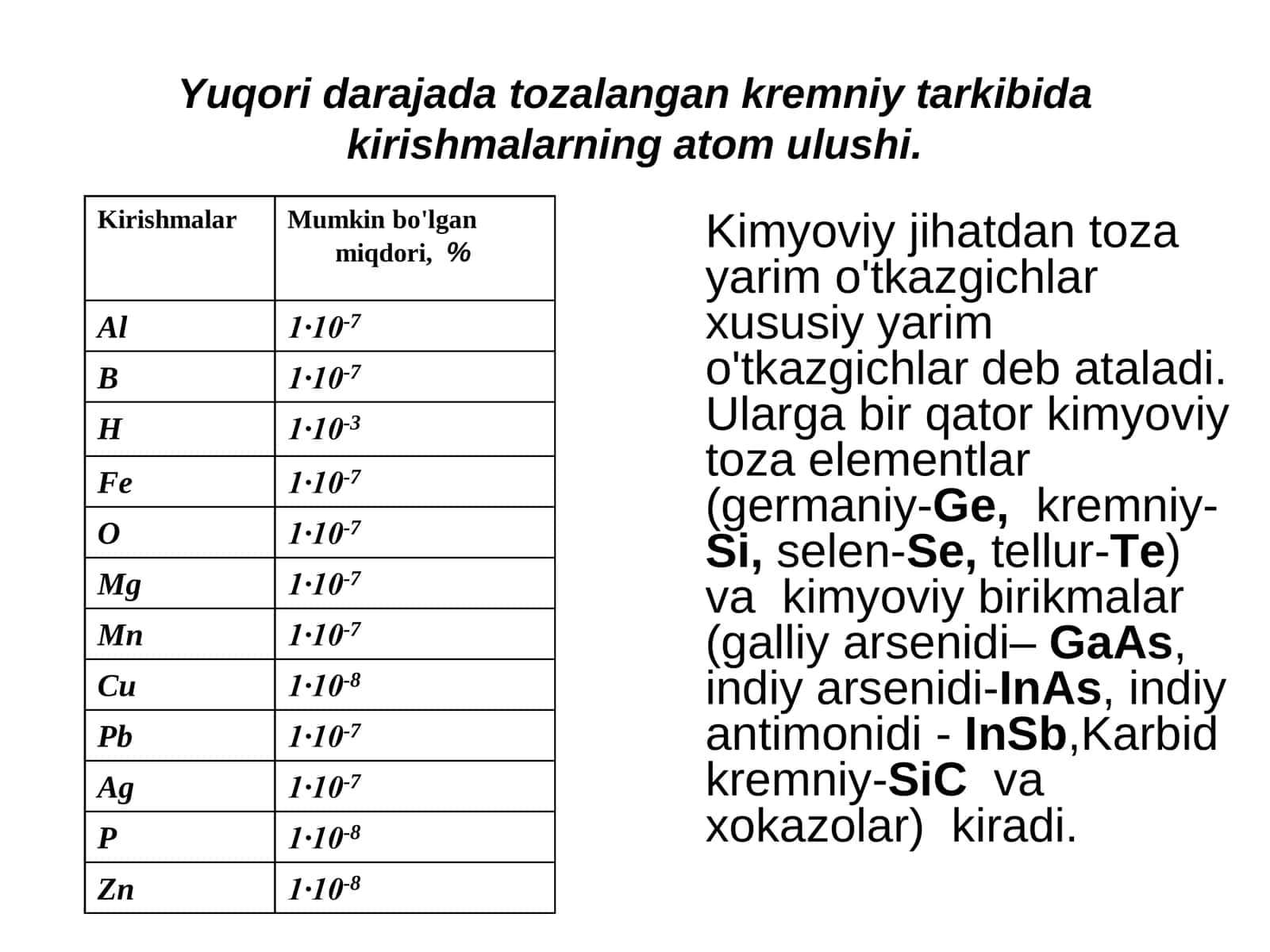 Yarim o'tkazgichlar 3