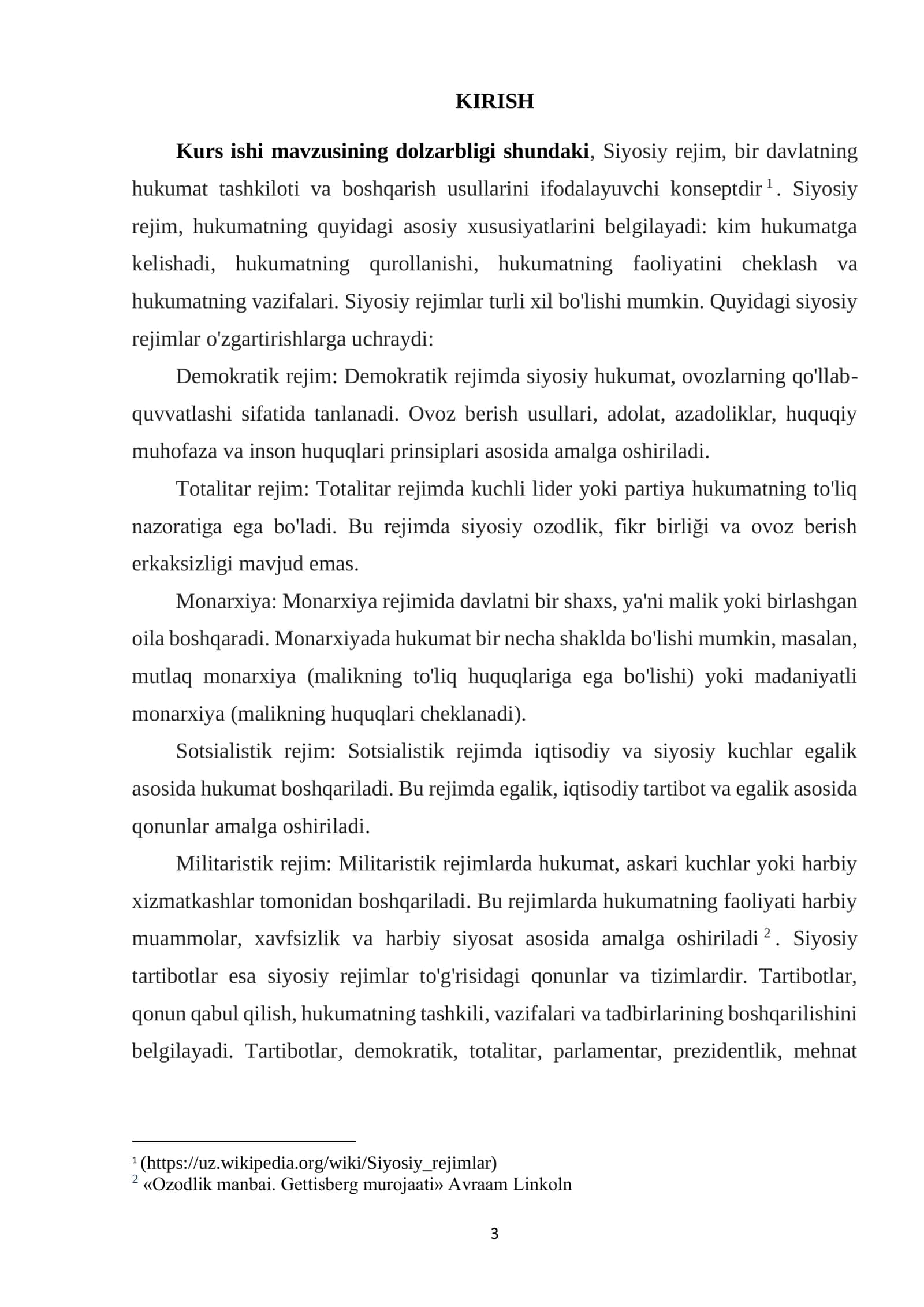 SIYOSIY REJIM VA SIYOSIY TARTIBOTLAR 3
