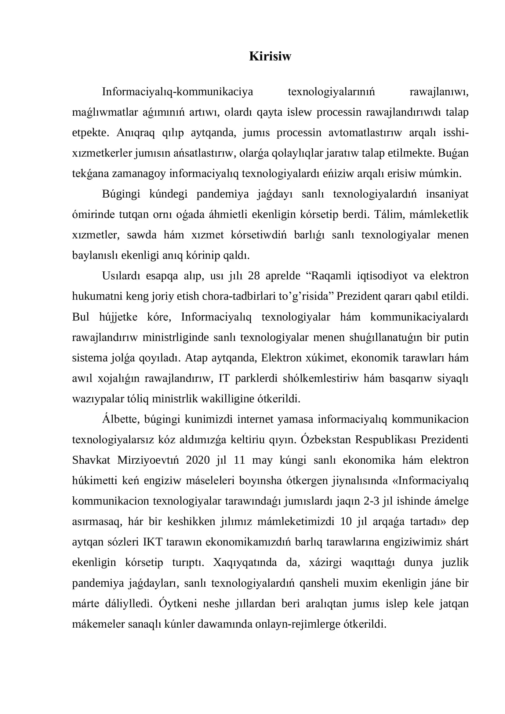 Pitkeriw qánigelik jumısı 3