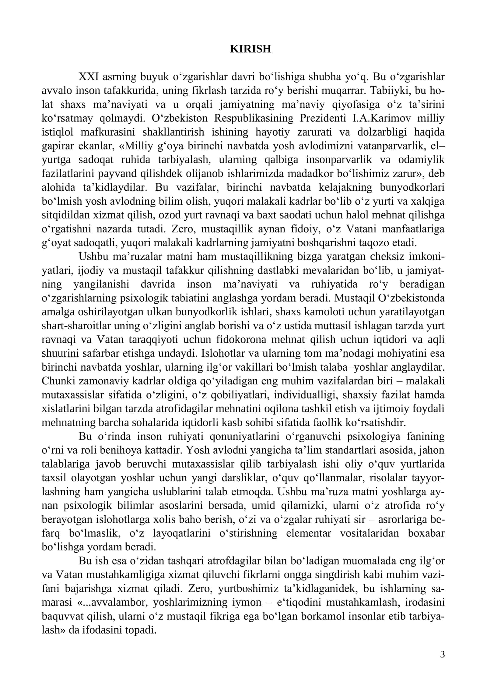 Umumiy psixologiya ma'ruzalar matni 3