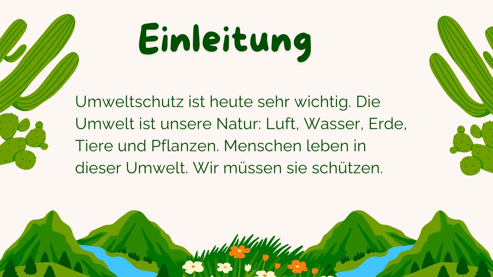 Thema: Umweltschutz 3