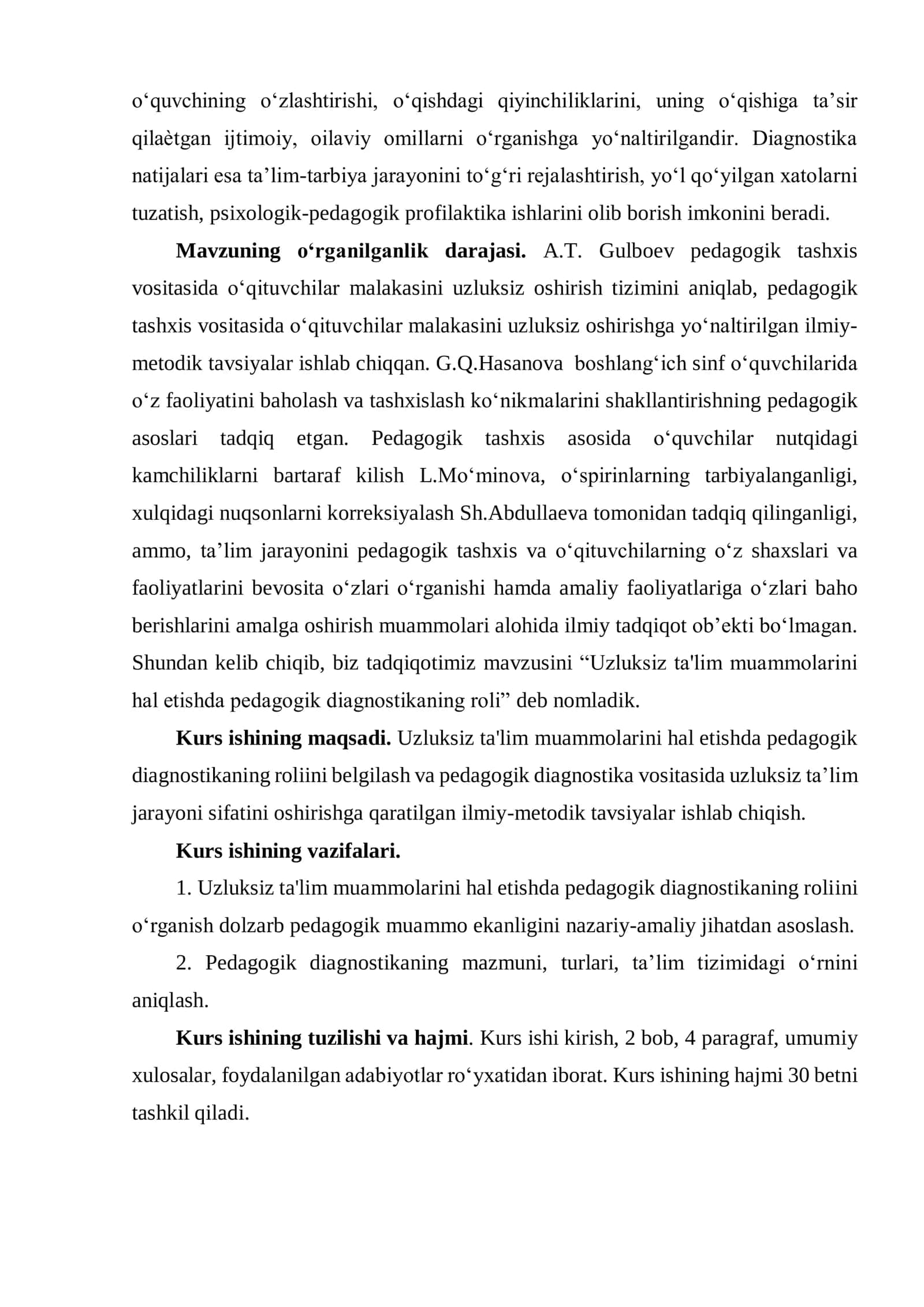 UZLUKSIZ TA'LIM JARAYONIDA PEDAGOGIK DIAGNOSTIKANING MAZMUN MOHIYATI 3