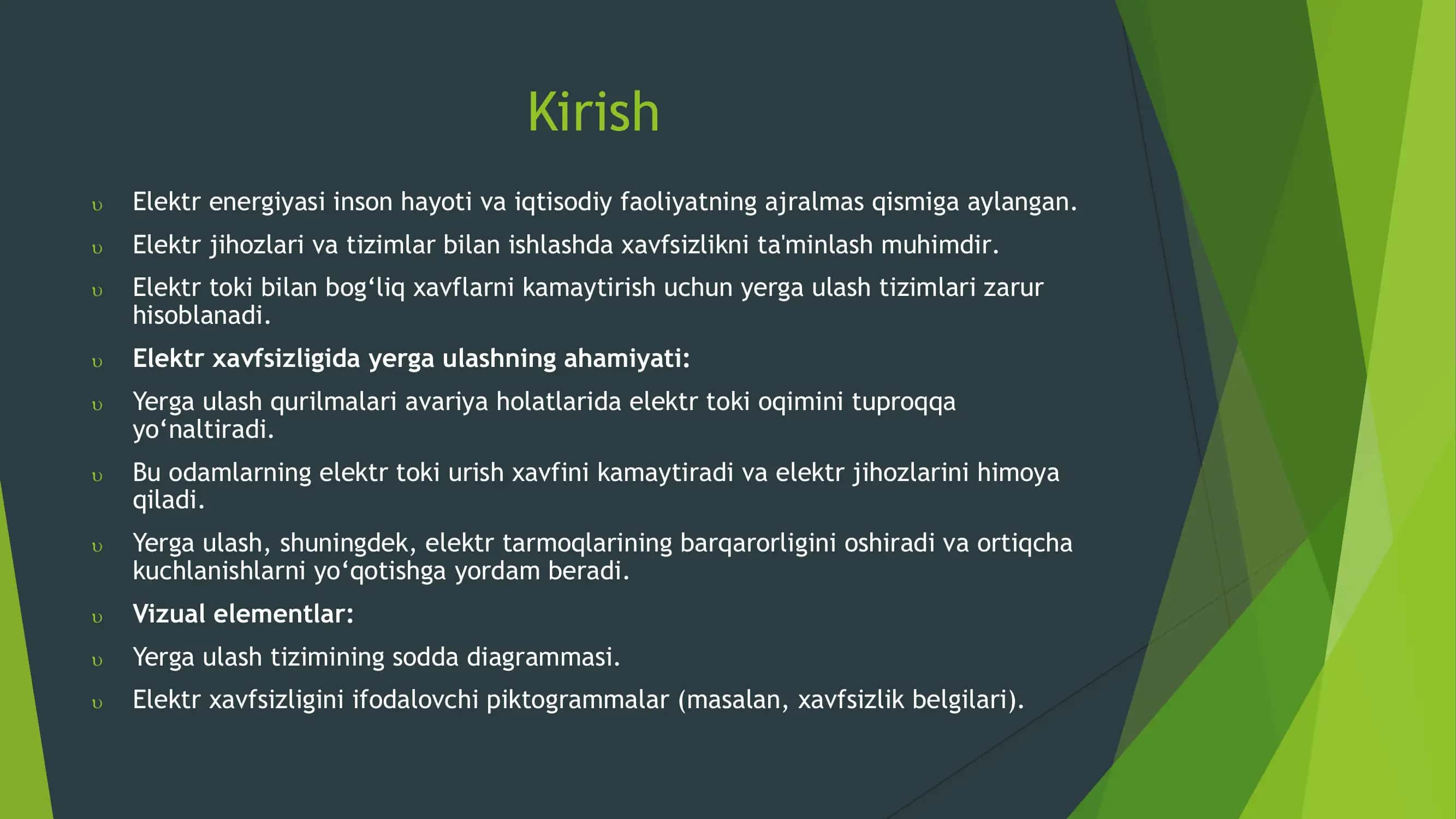 Yerga ulash qurilmalarini hisoblash 3