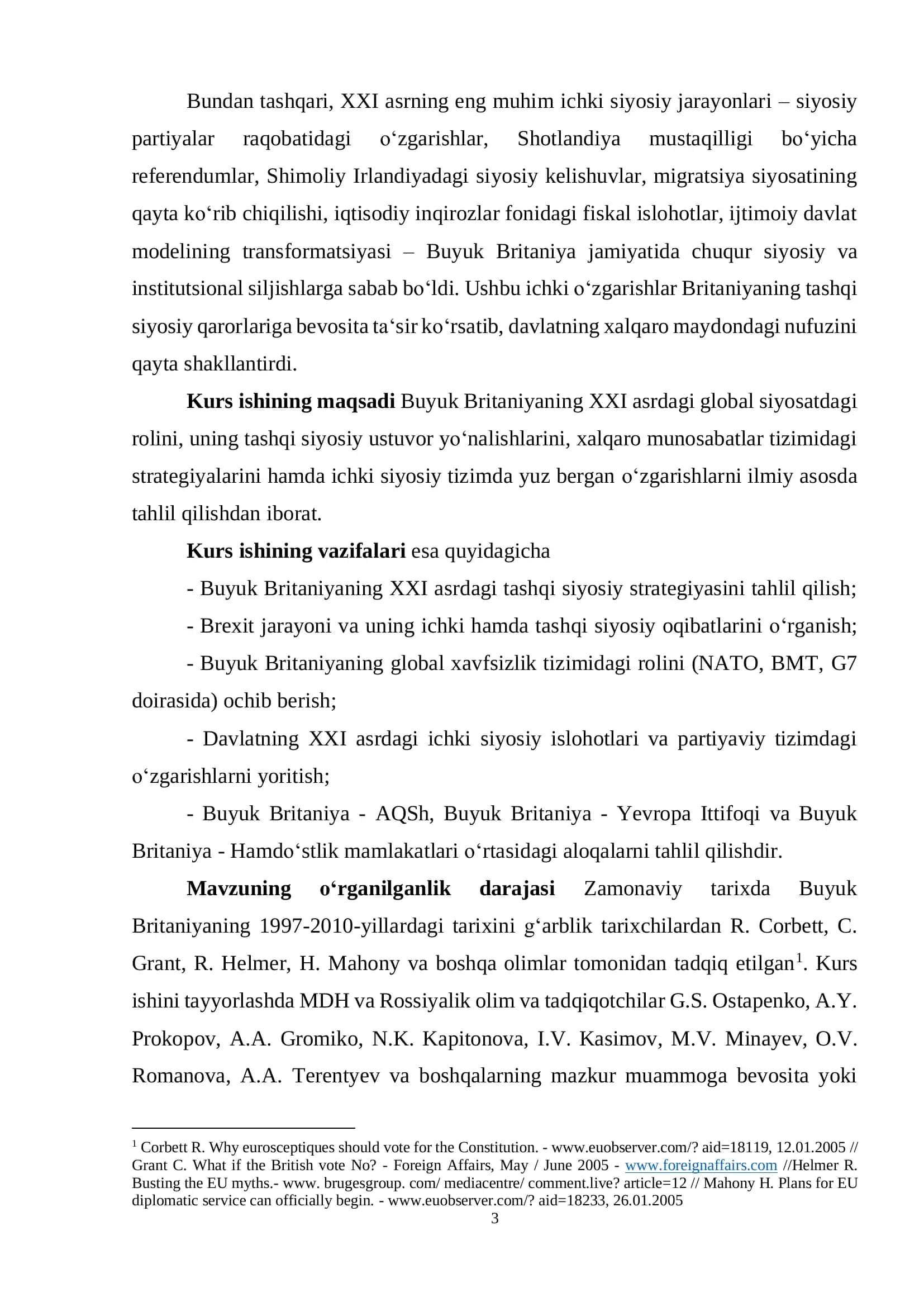XXI asda Buyuk Britaniyaning Global Siyosatdagi O‘rni 3