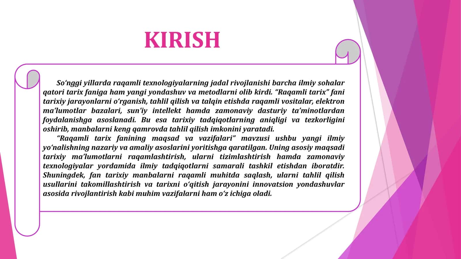 RAQAMLI TARIX FANINING MAQSAD VA VAZIFALARI 3