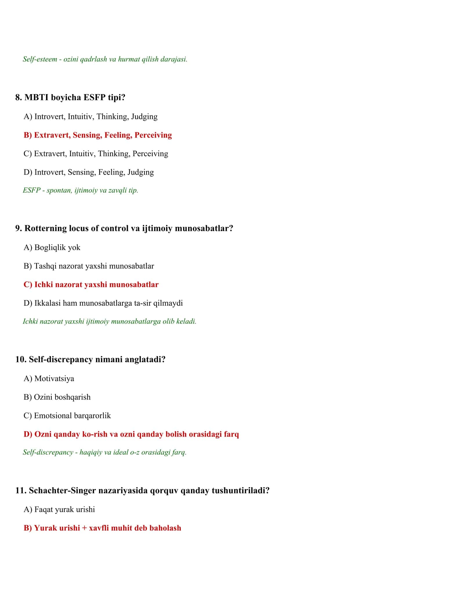 PSIXOLOGIK TESTLAR TO'PLAMI (45/50) 3
