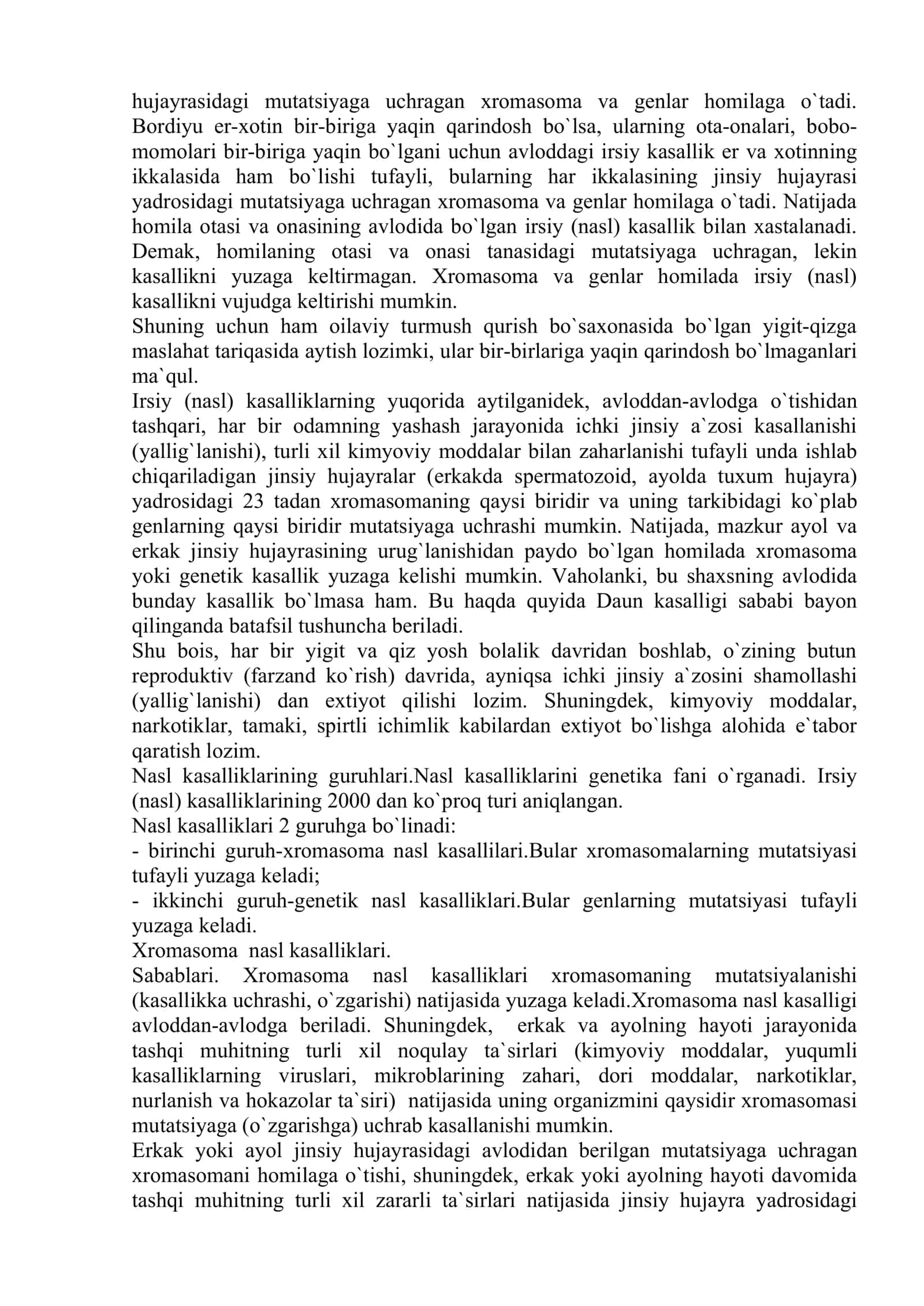 Irsiy va tug`ma kasalliklar 3