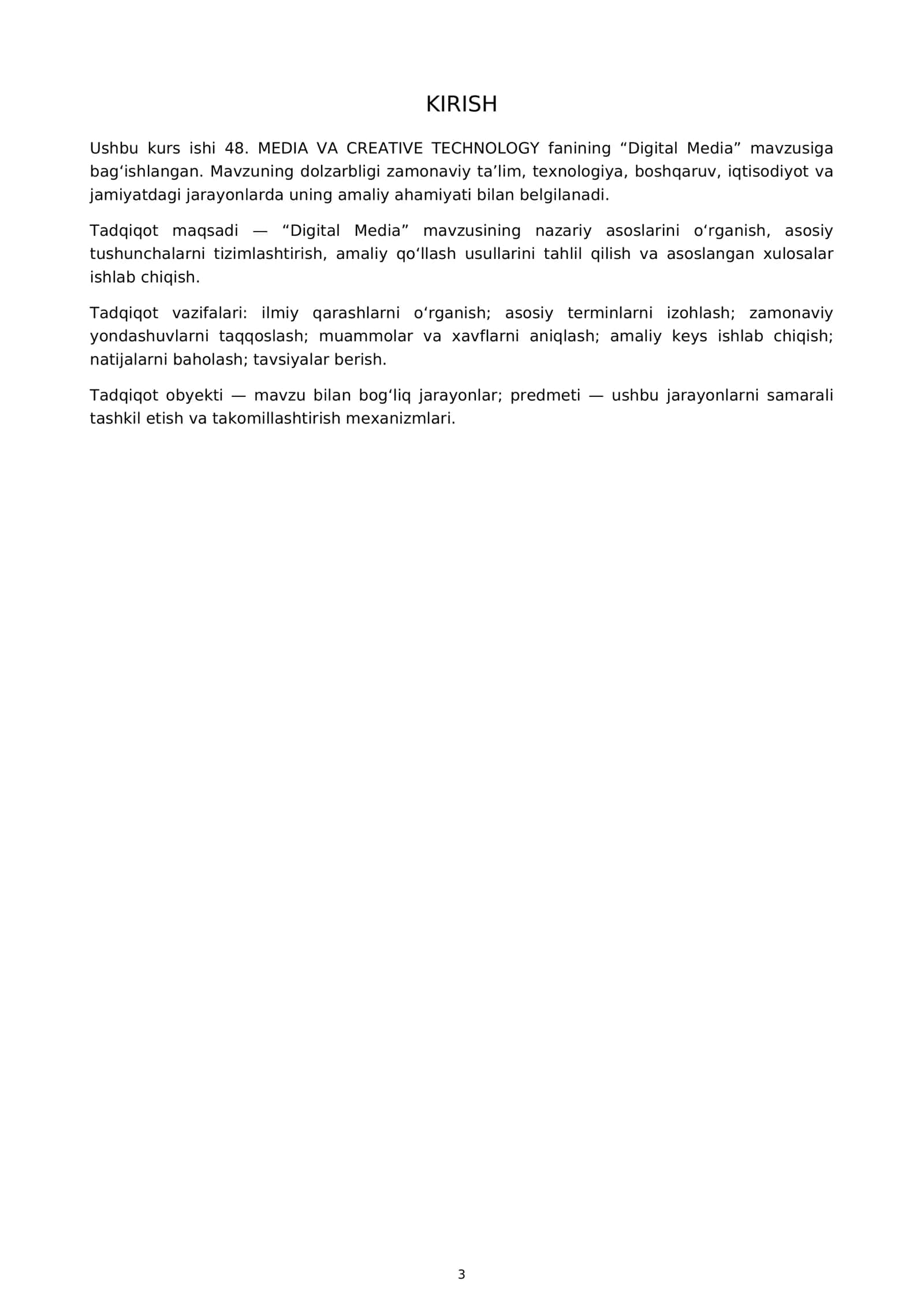 48. MEDIA VA CREATIVE TECHNOLOGY KURS ISHI 3