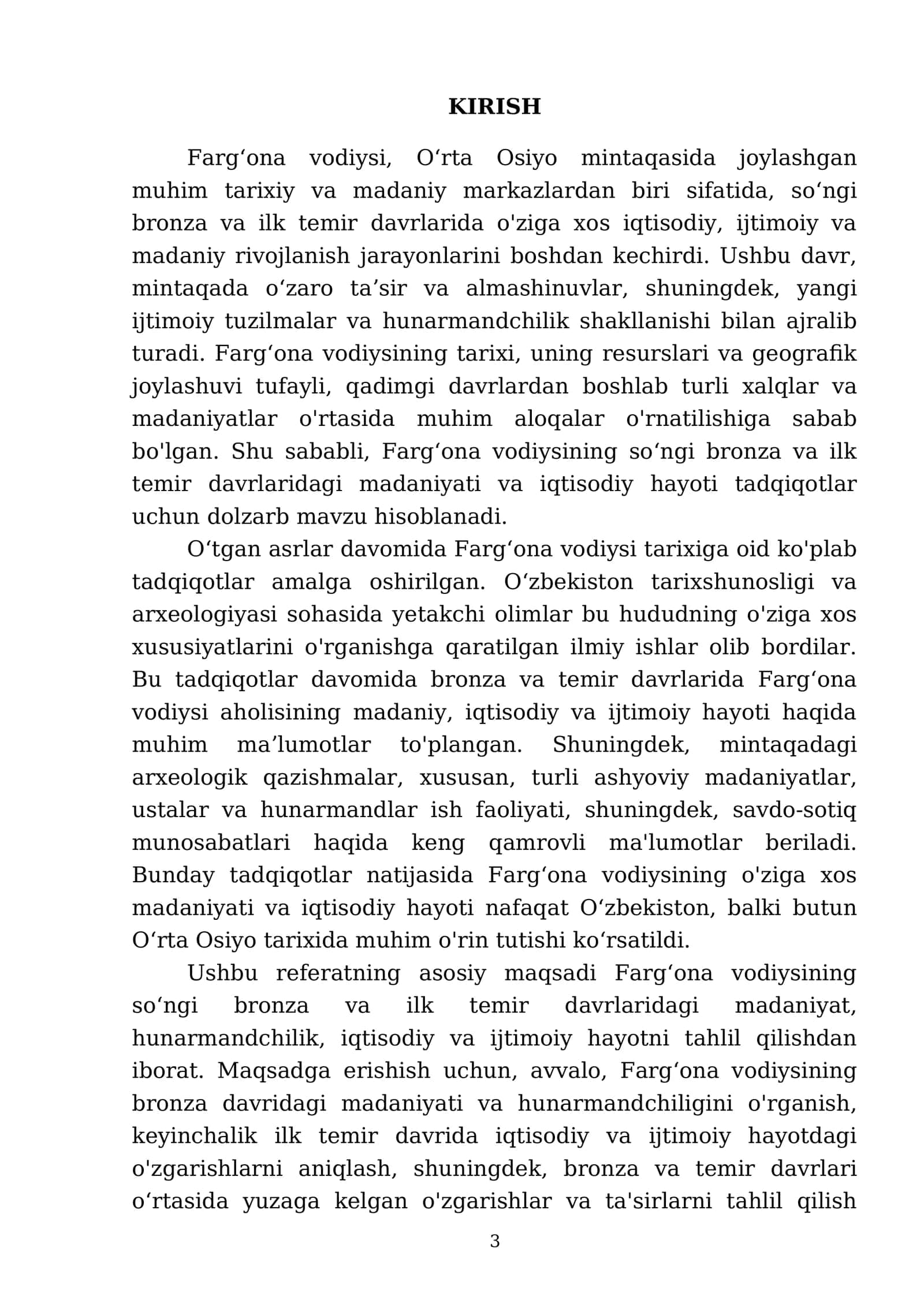 Fargʻona vodiysi soʻngi bronza va ilk temir davrida 3