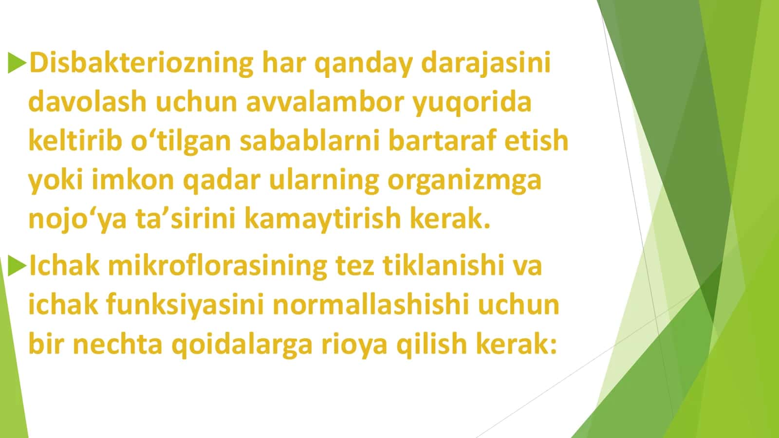 Mikrobiologiya fani Disbakterioz Mavzusi 3