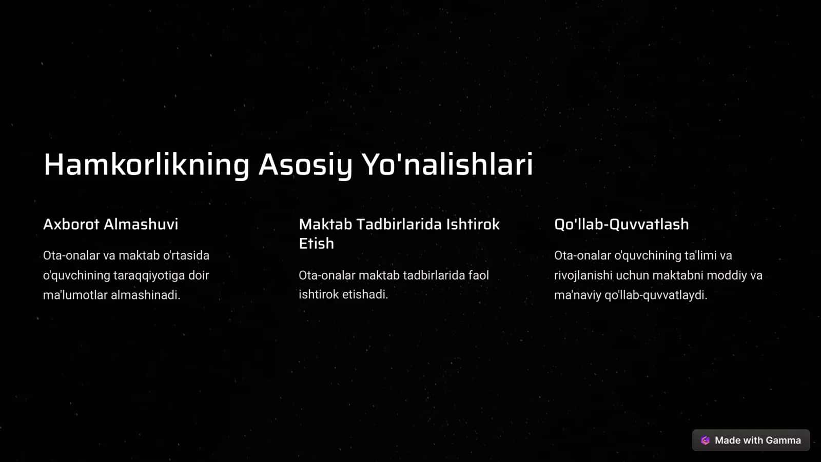 Oila va Maktab Hamkorligi 3