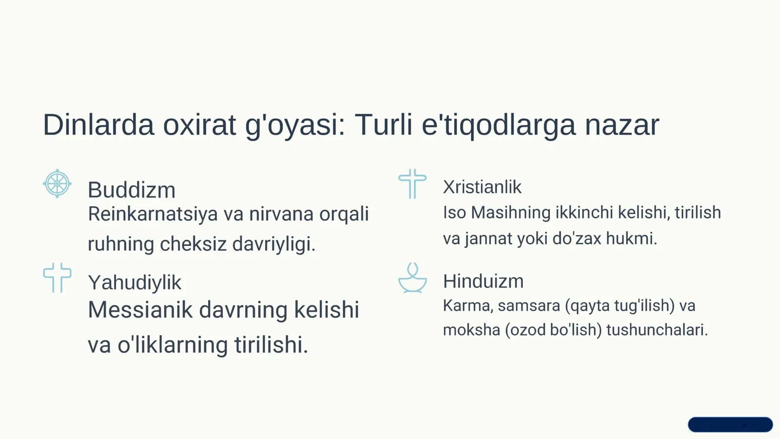 Esxatologiyaning mohiyati Qiyomat va oxirat dunyosi 3