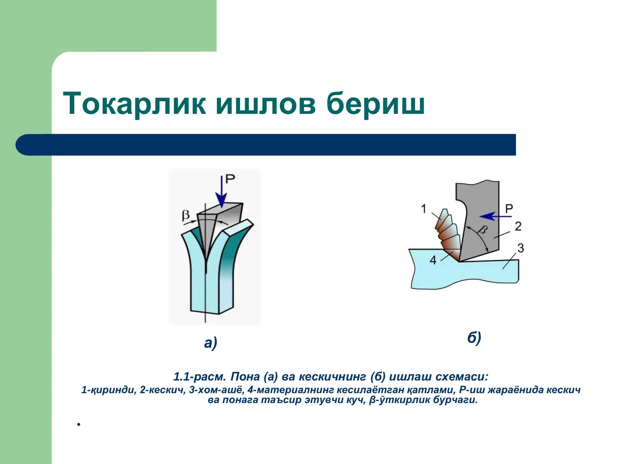 Токарлик ишлов бериш 3