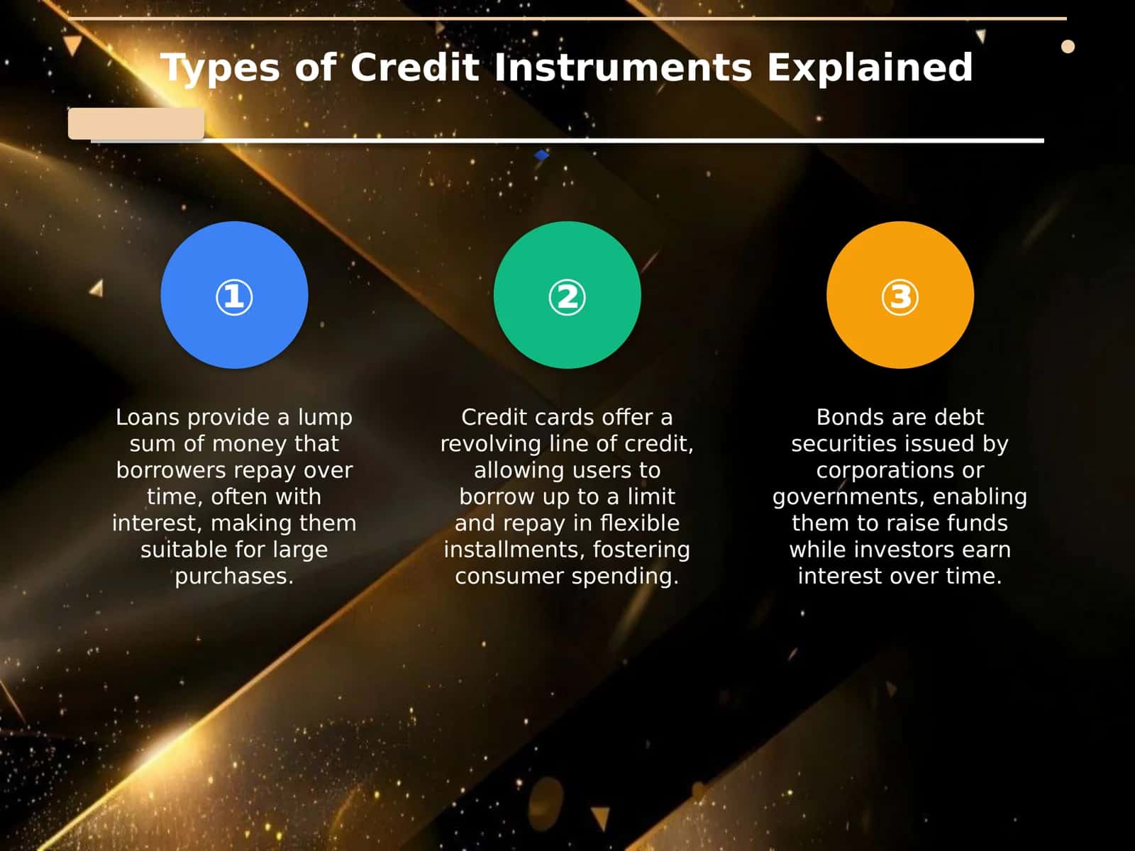 Credit instruments 3