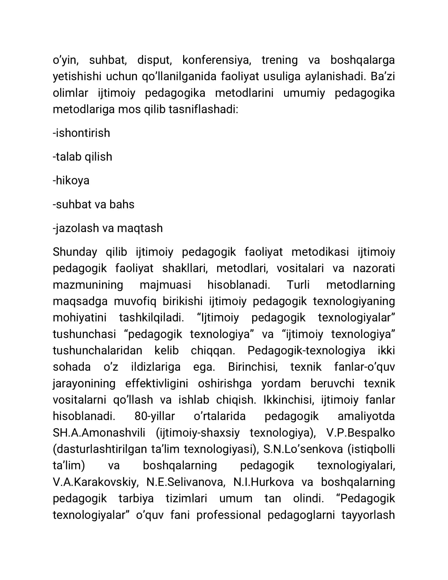 Ijtimoiy pedagogikada ishontirish metodi 3