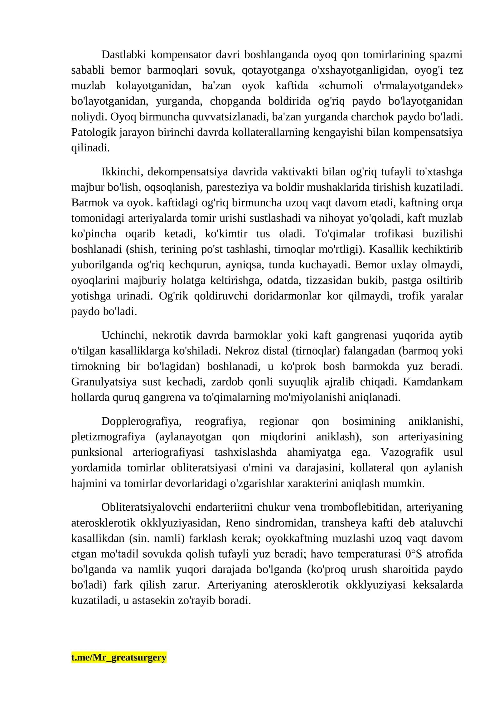 obliteratsiyalovchi qon tomir kasalliklari 3