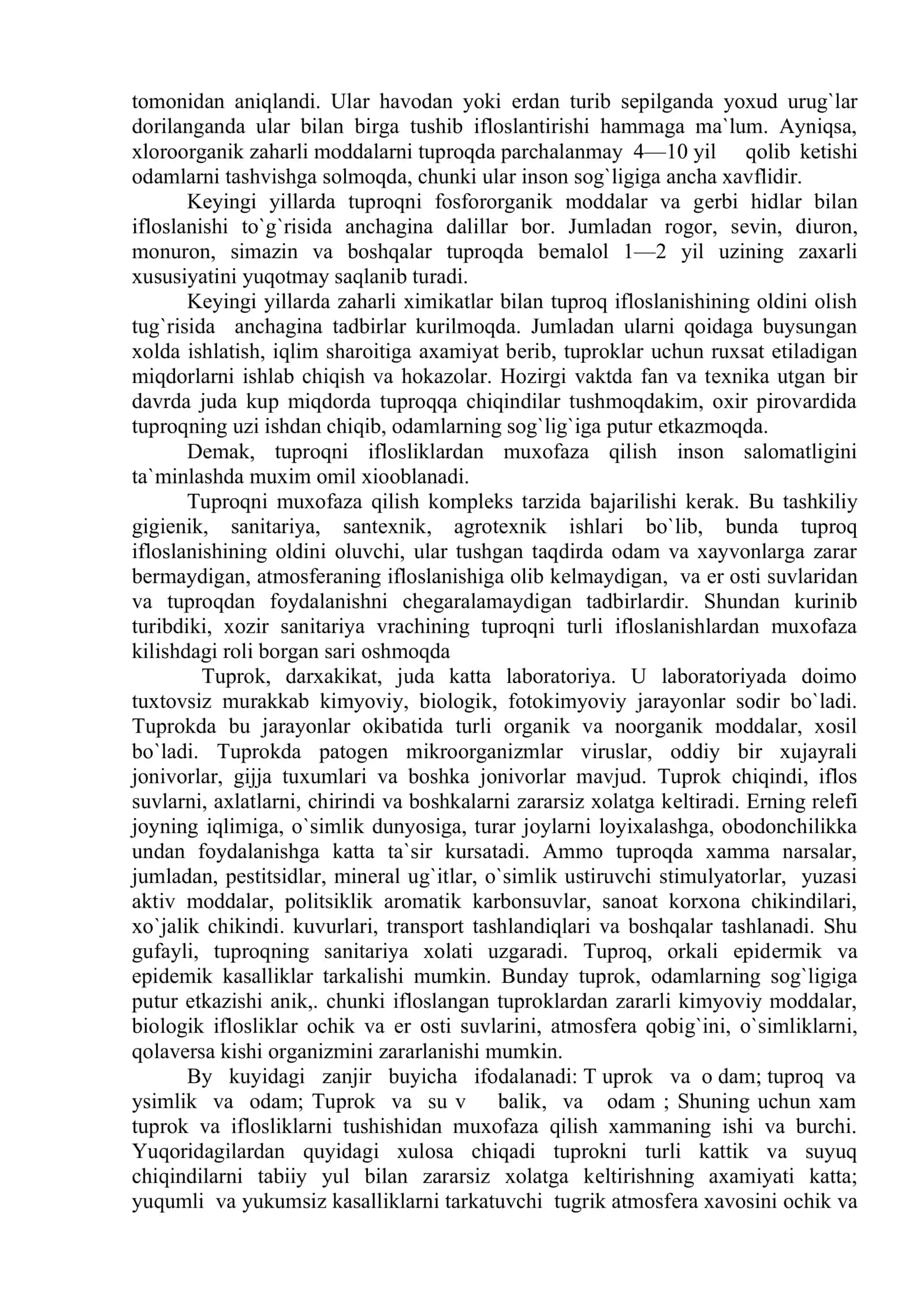 INSON EKOLOGIYASI VA ADAPTATSIYA 3