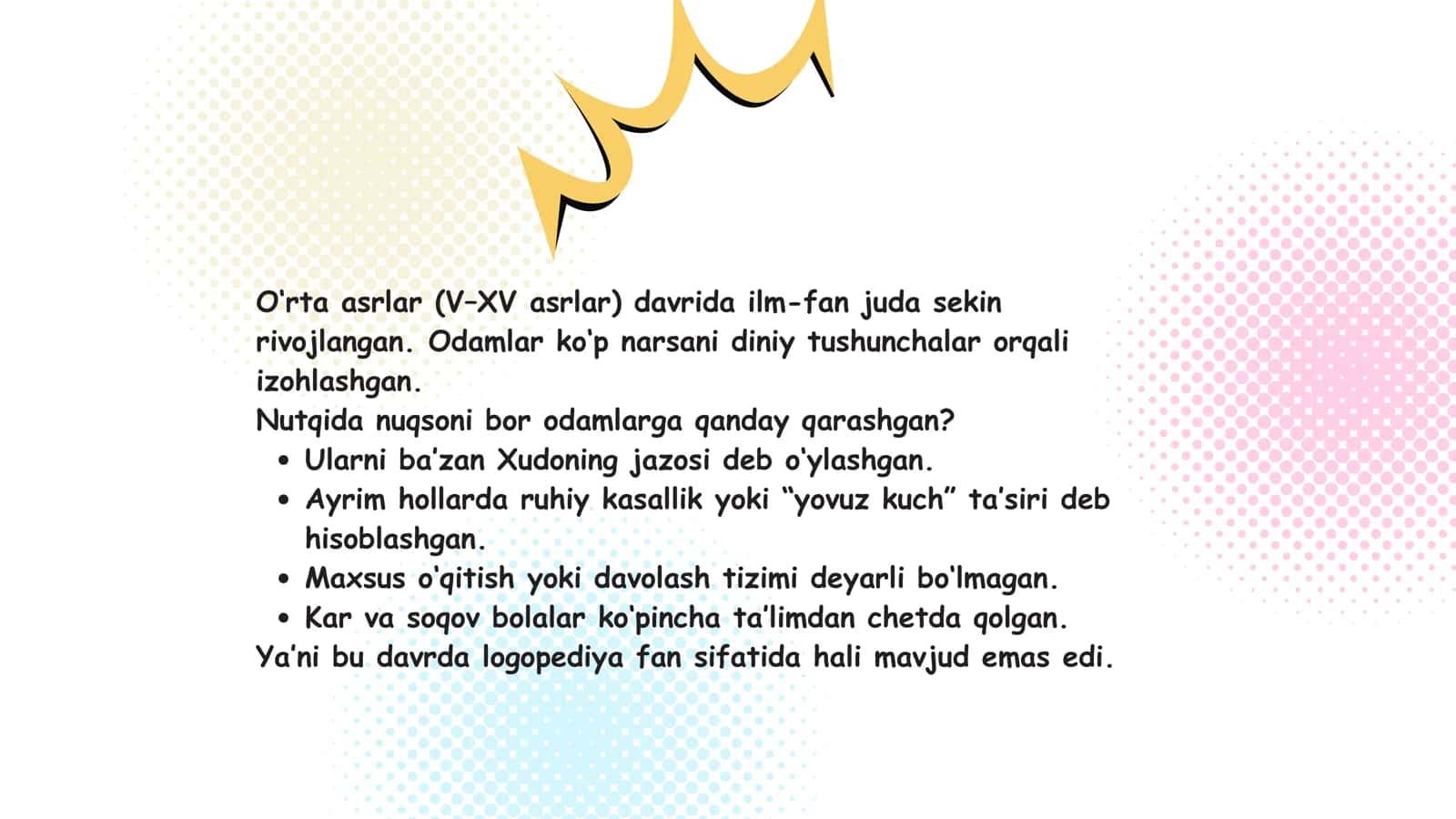 Qadimgi davrda nutq buzilishlari haqidagi qarashlar 3