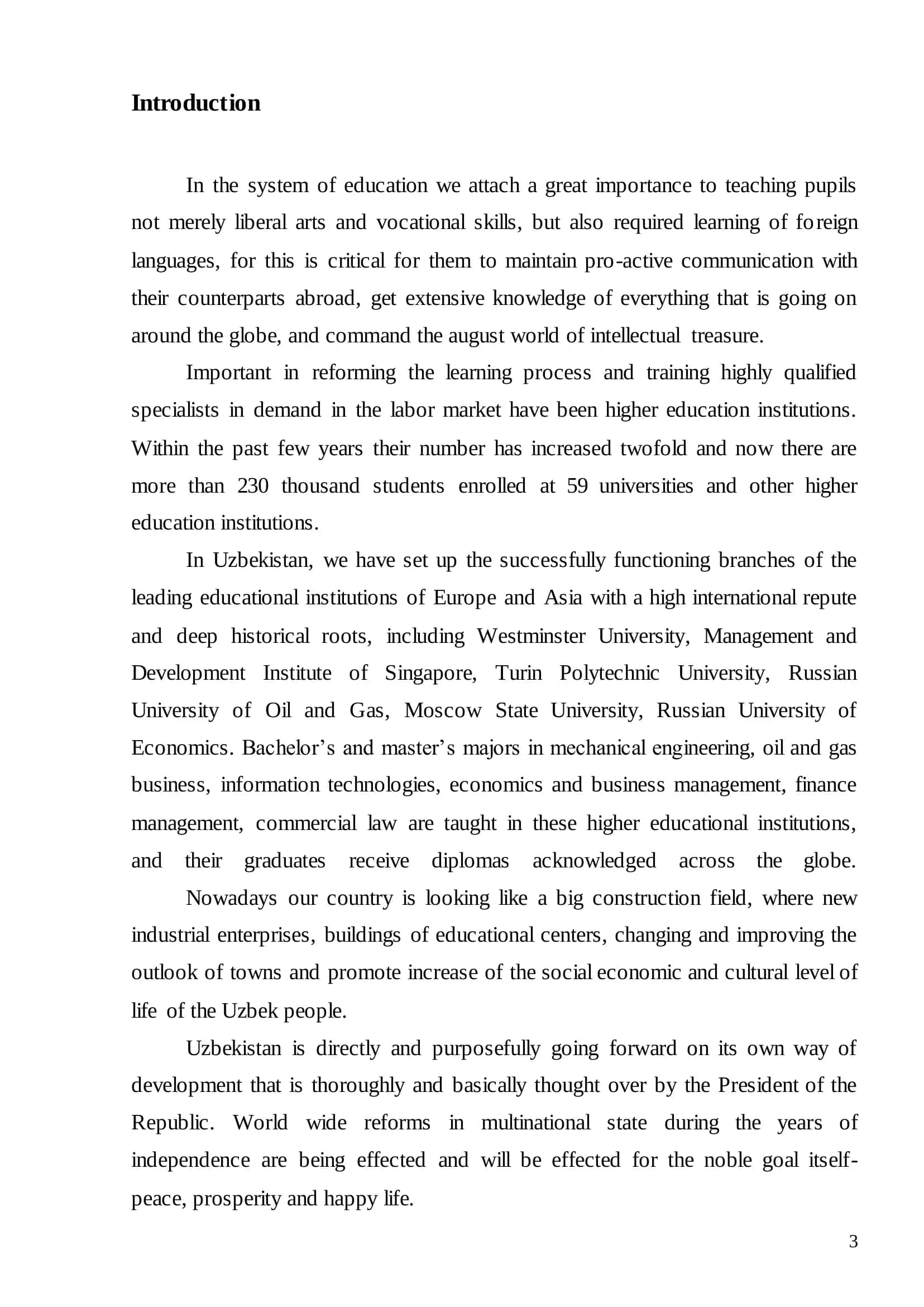 Course Paper on "The Marked Differences Between Full and Colloquial Styles" 3