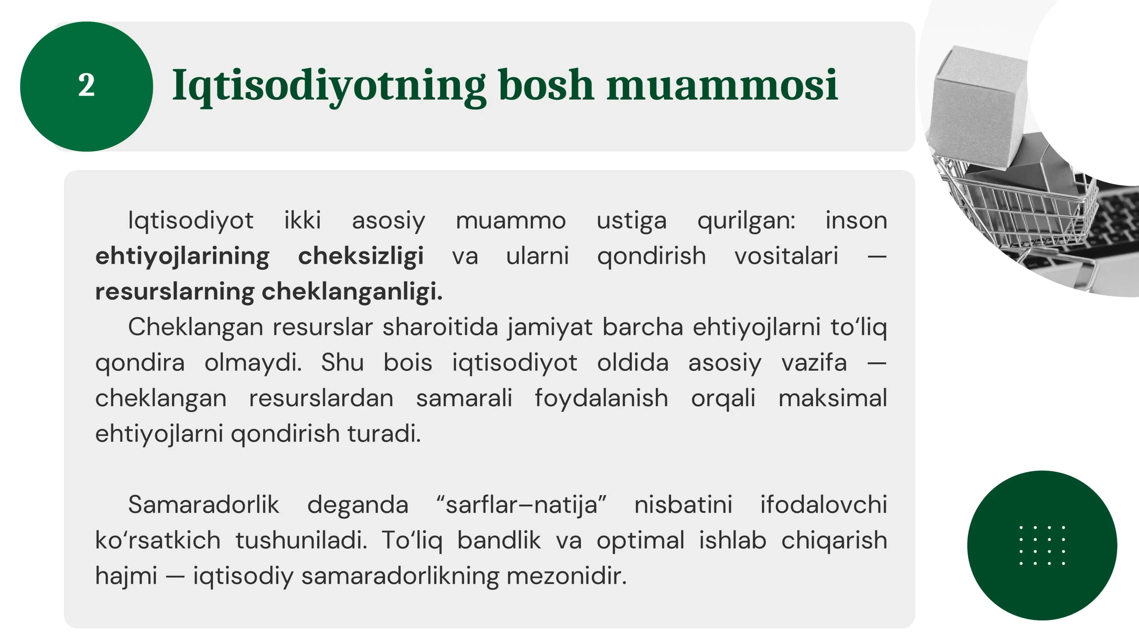 Iqtisodiy bazis tushunchalari 3
