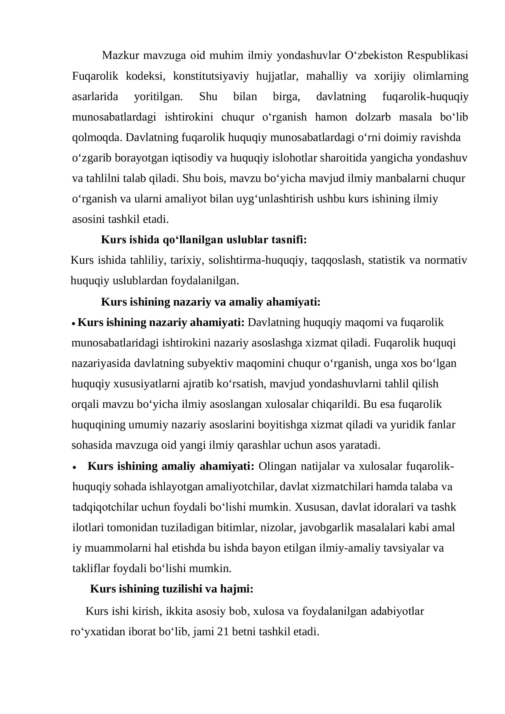 Davlat – Fuqarolik Huquqi Munosabatlar 3