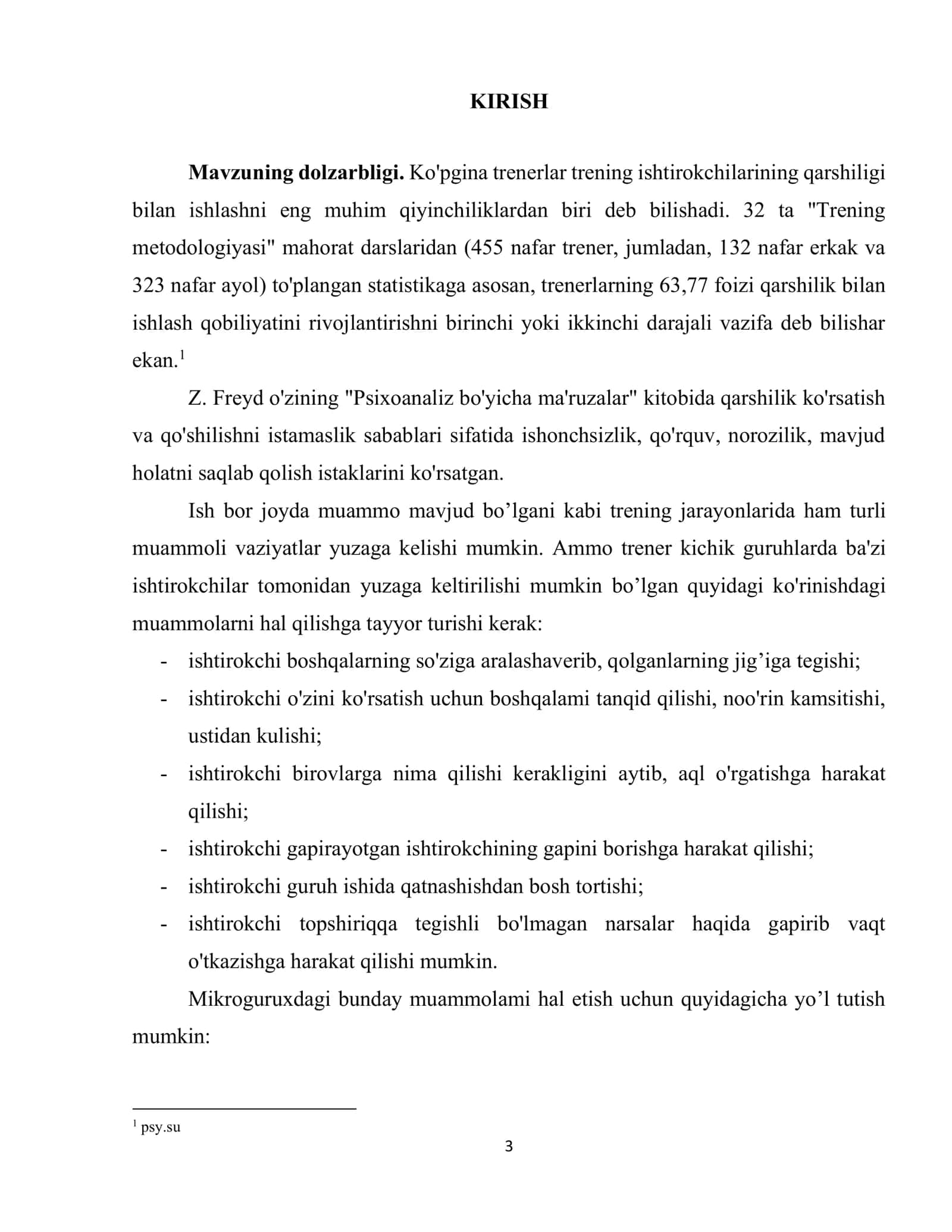 Qatnashishni istamaslik muammosi 3