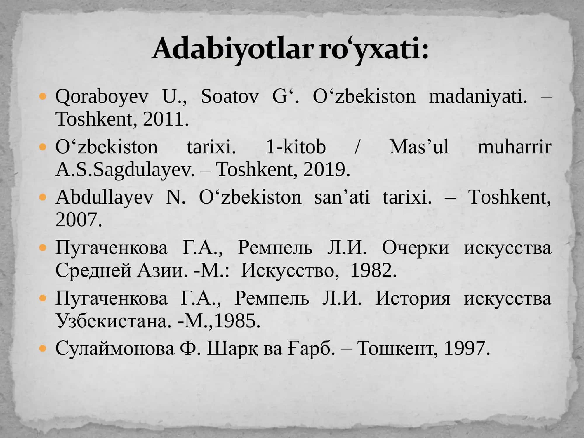 Antik davri madaniyati va san’ati 3