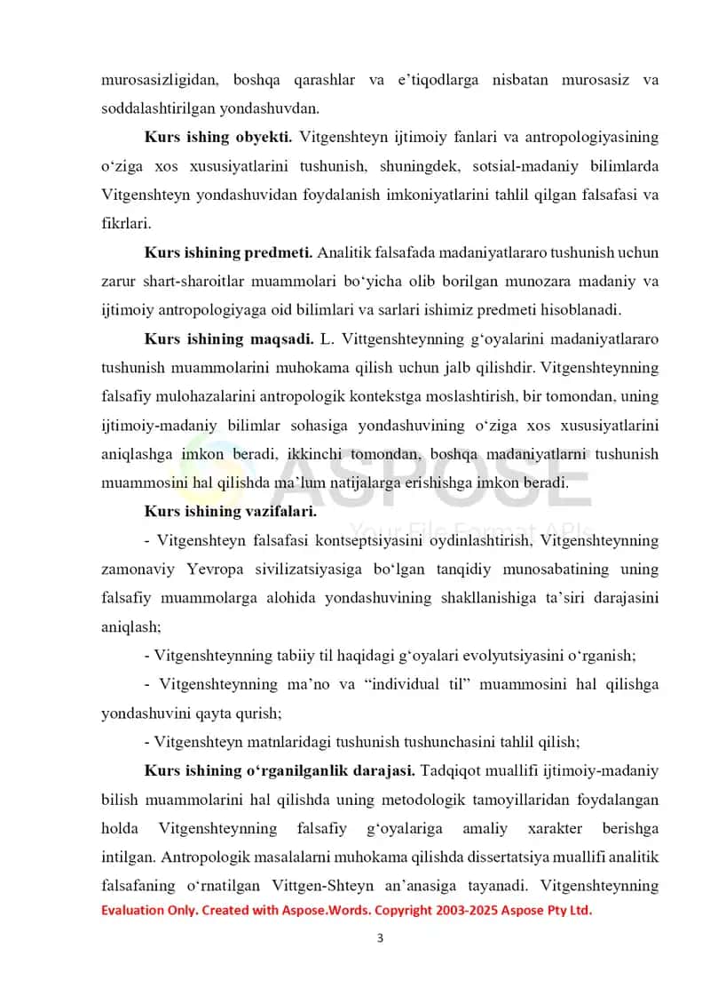 Vitgenshteynning “Til-Mantiq-Reallik” modeli (kurs ishi) 3