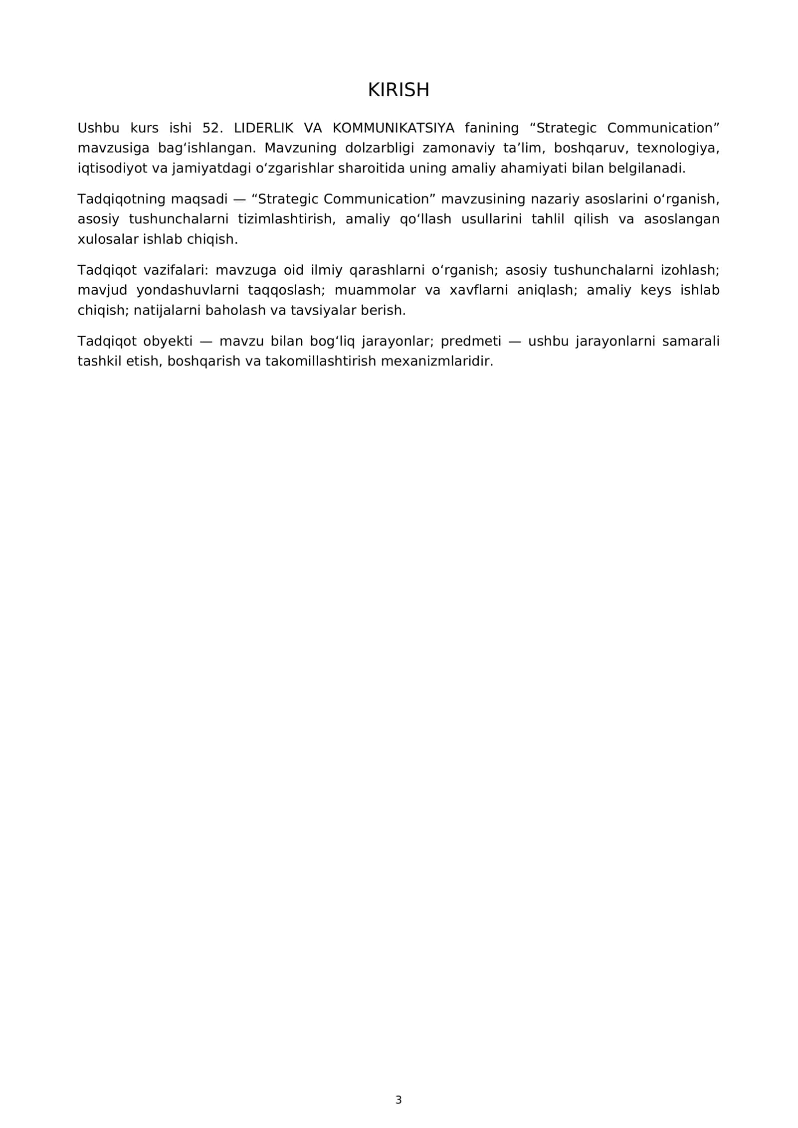 Strategic Communication 3