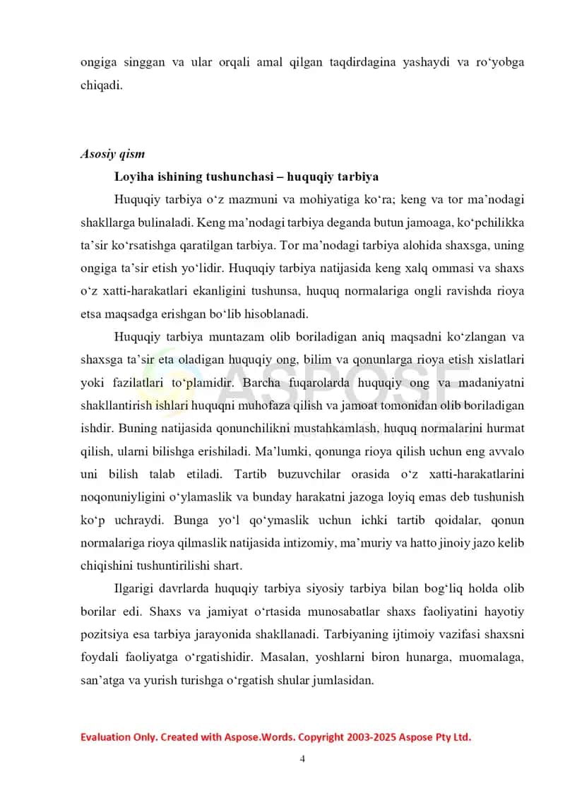 Huquqiy tarbiyaning asosiy yo‘nalishlari 3