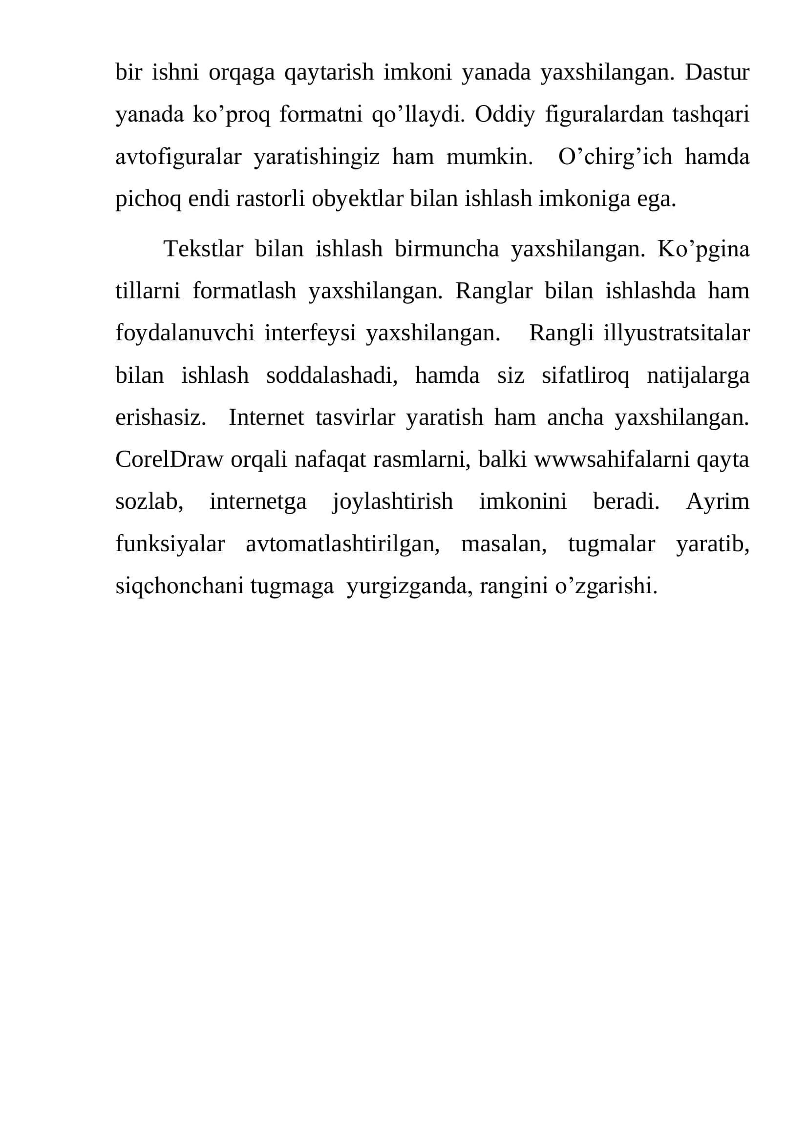 Corel Draw dasturi haqida umumiy tushuncha 3