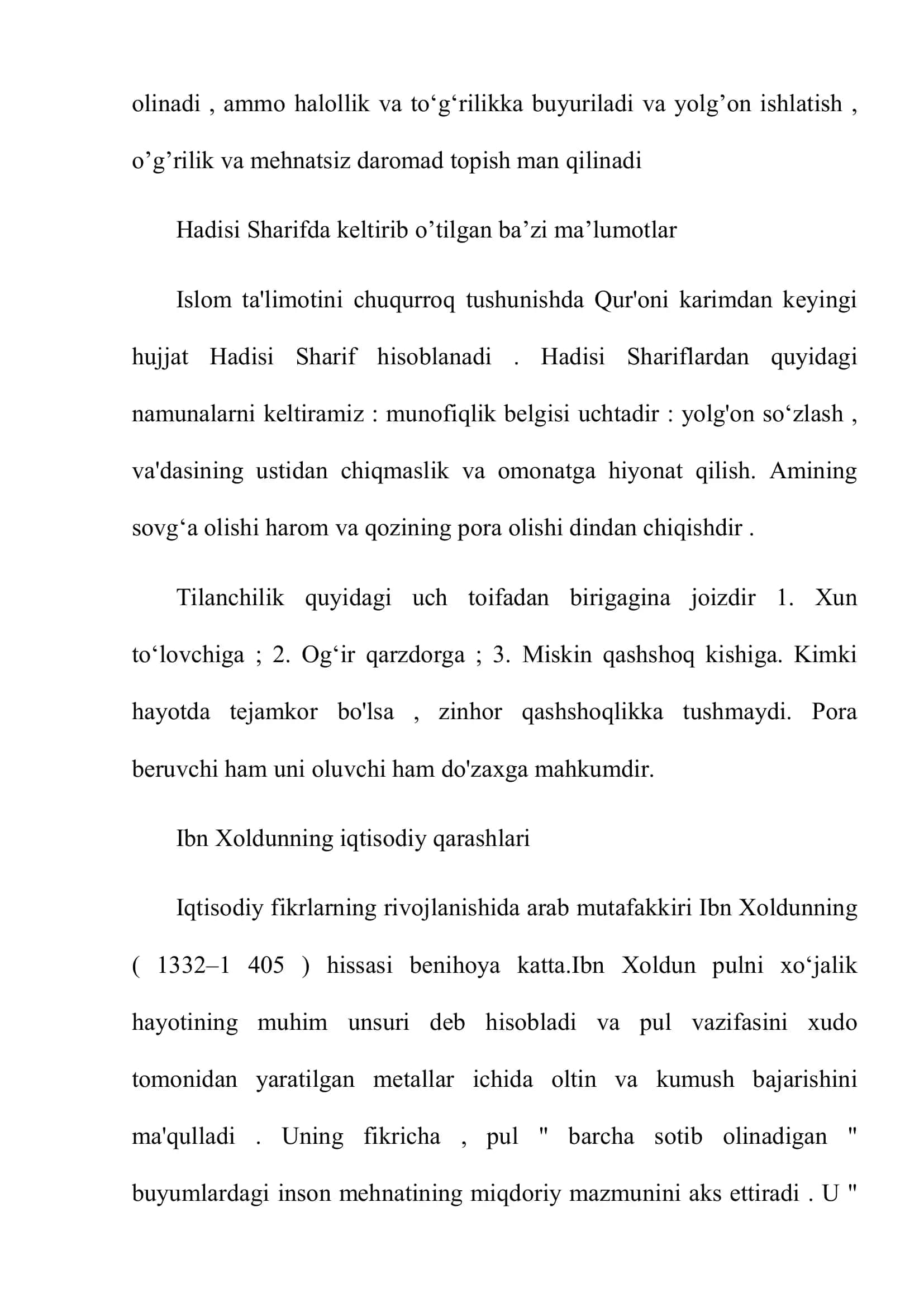 Islom ta’limotida iqtisodiy qarashlar 3