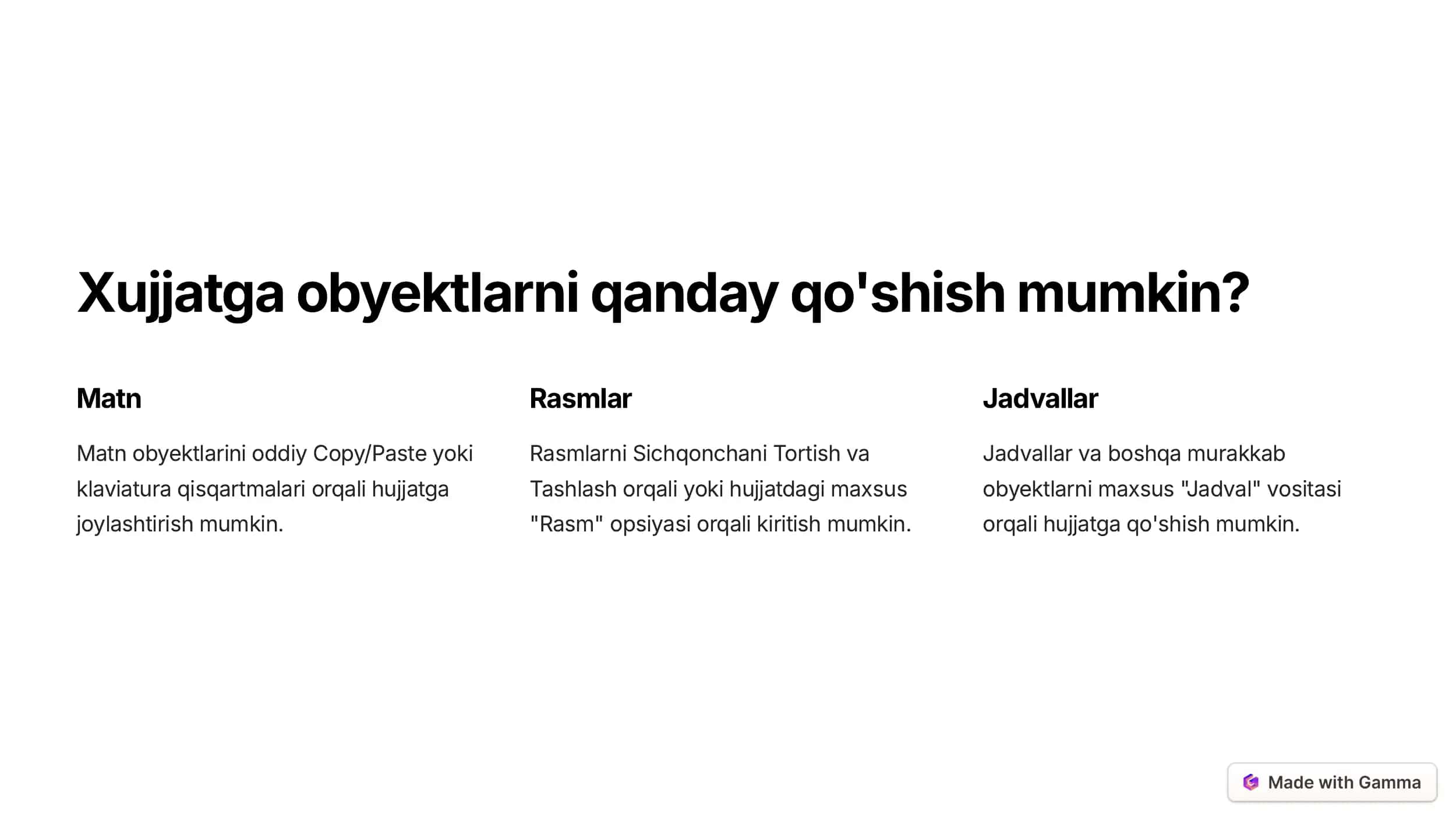Xujjatga obyektni joylashtirish 3
