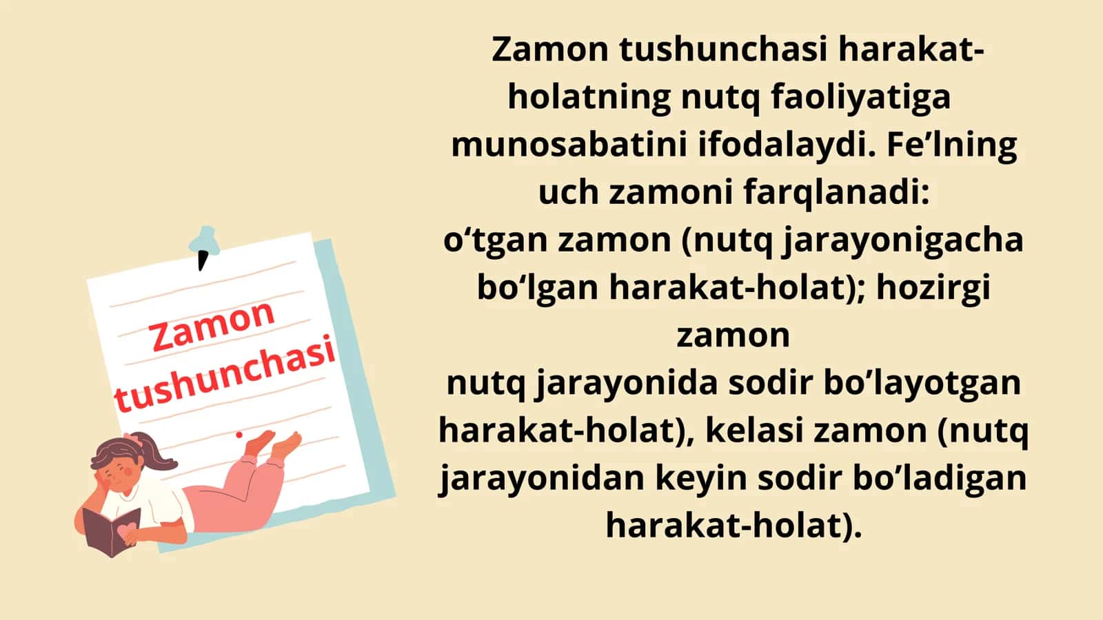 Feʼl soʻz turkumidagi zamon va mayl munosabatlari 3