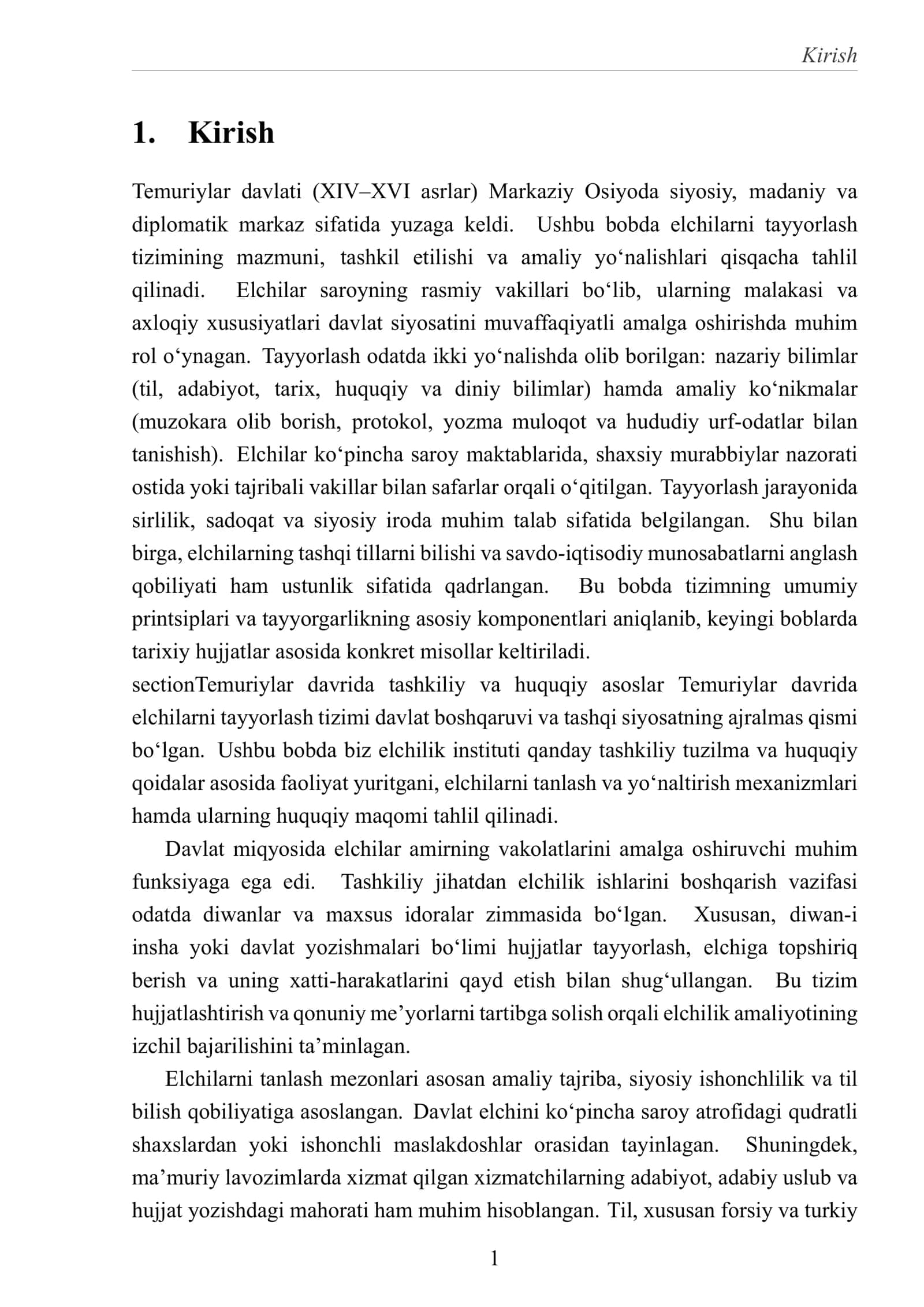Temuriylarda davlatida elchilarni tayyorlash tizimi 3