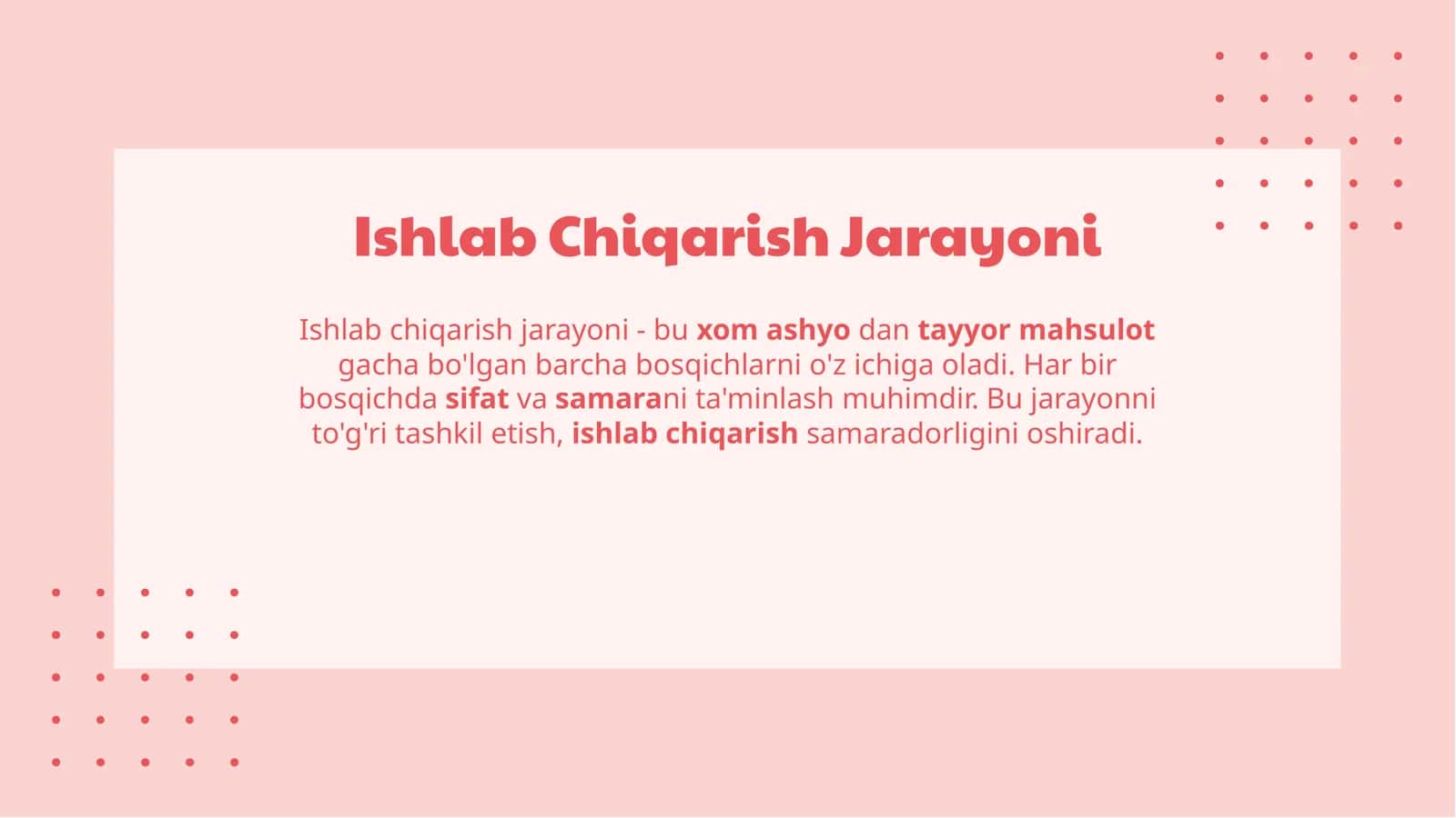 Ishlab Chiqarish Jarayoni 3