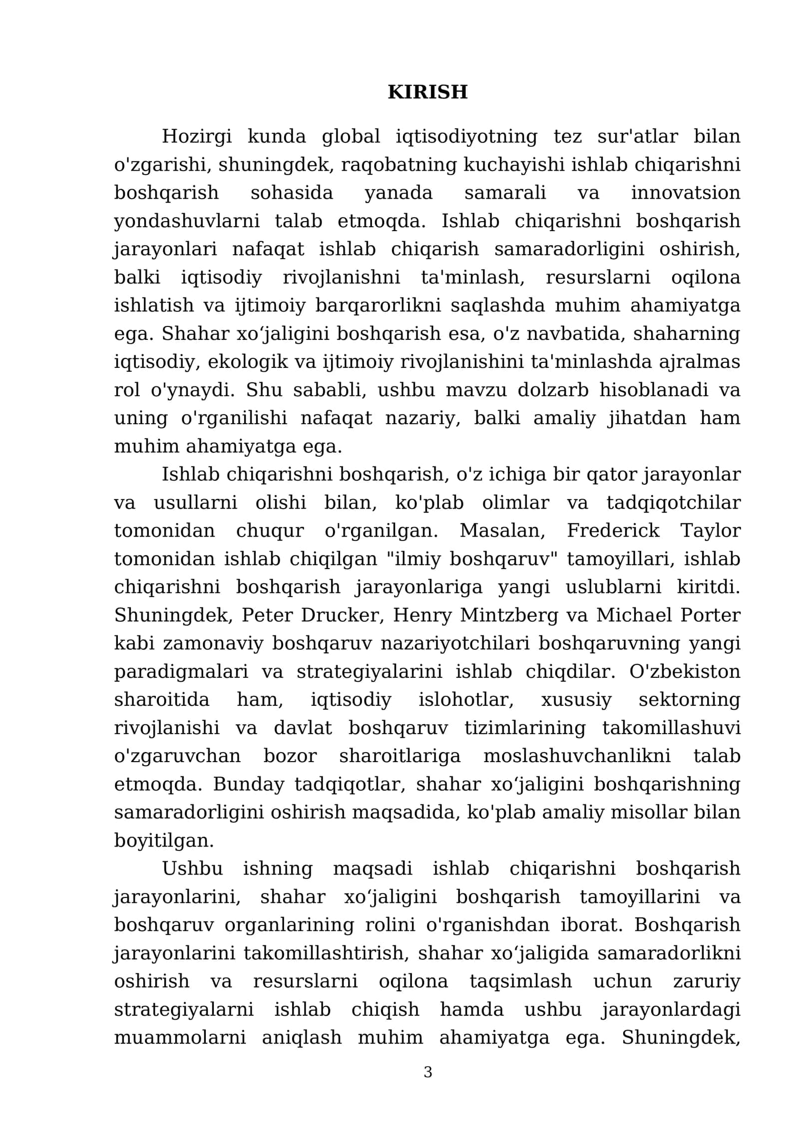 Ishlab chikarishni boshqarish 3