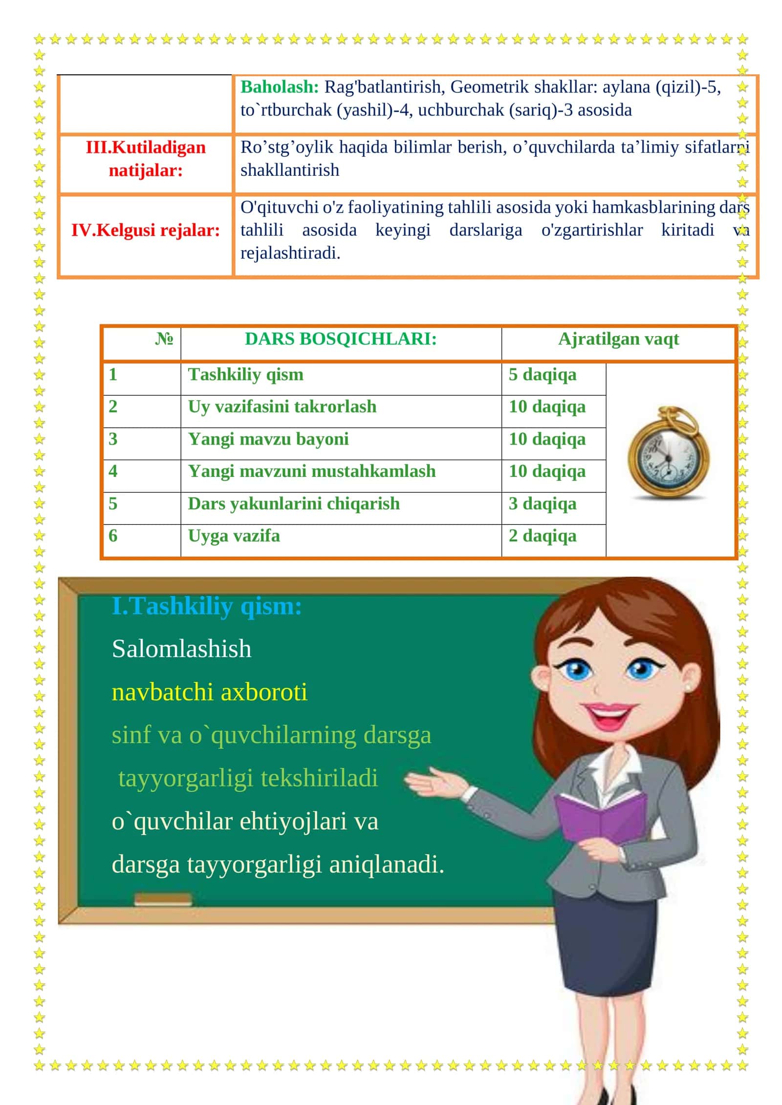ROSTGO’YLIK VA BURCHNI HIS ETIB YASHASH DARS ISHLANMASI 3