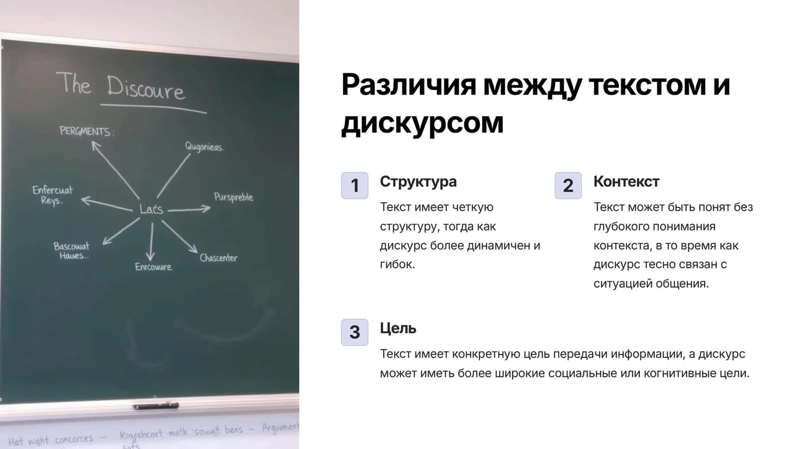 Уровень текста. Текст и дискурса. 3