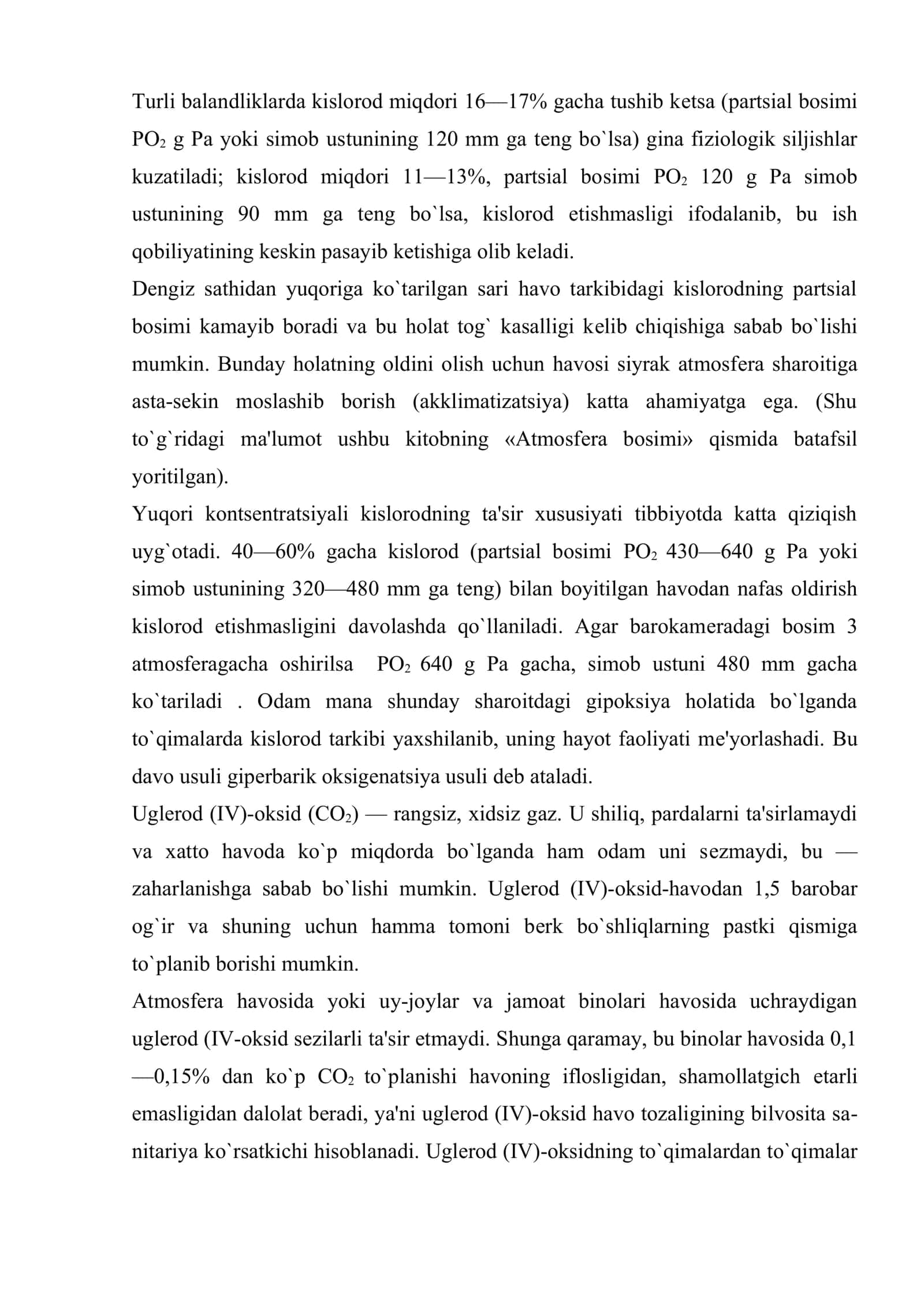Havo tarkibi va uning gigiyenik ahamiyati 3