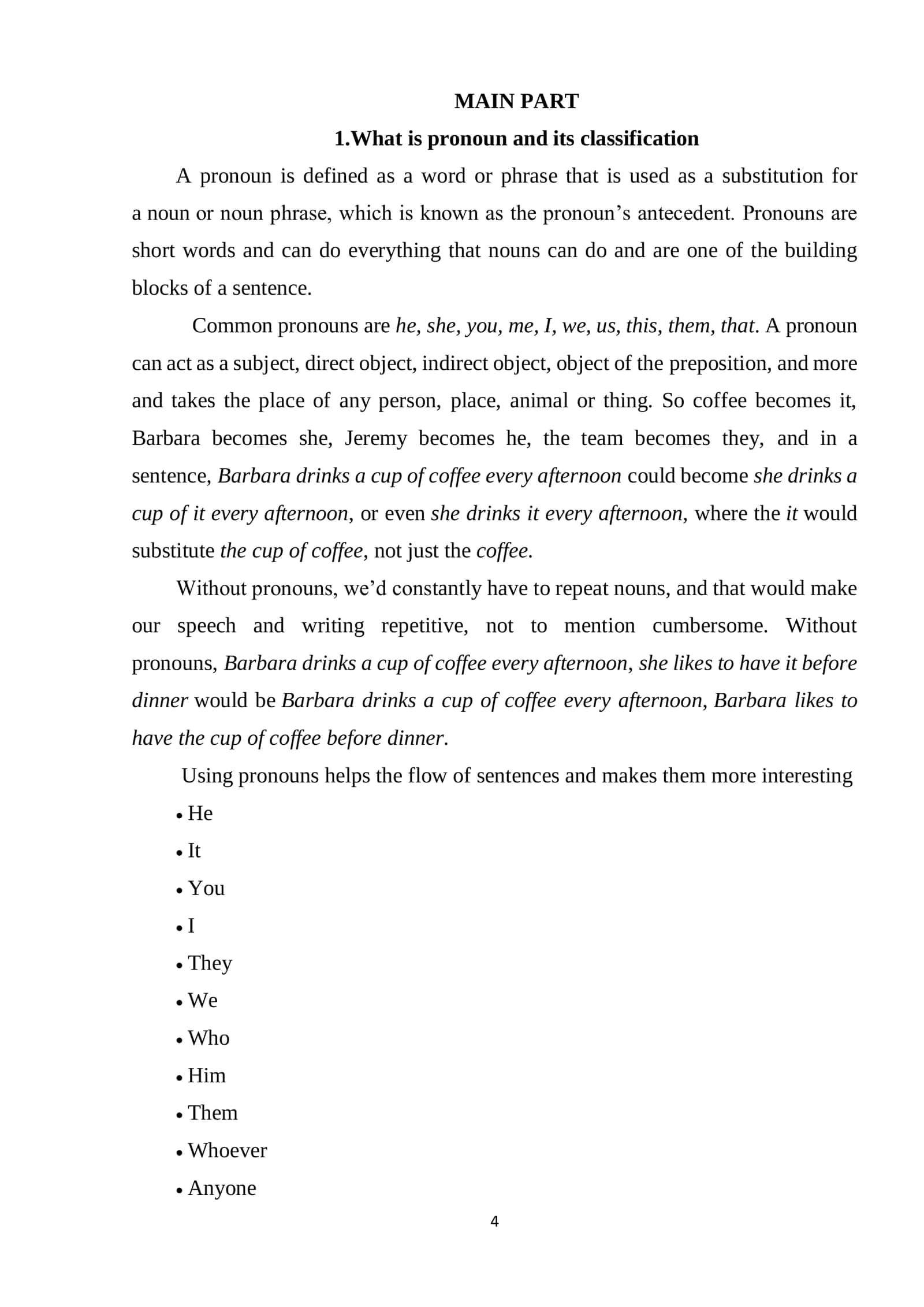 The Problems of Pronoun 3