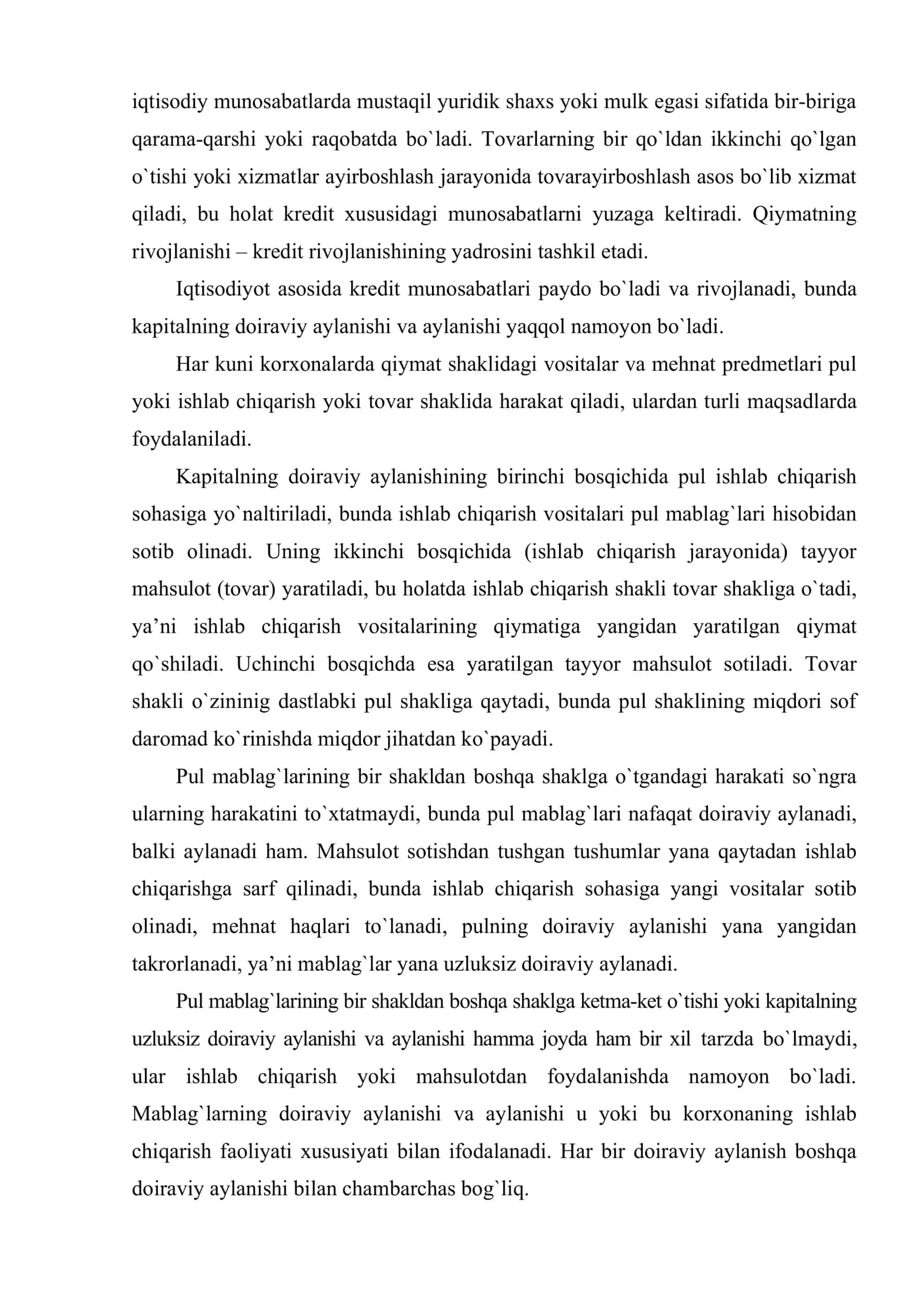 Kreditning zarurligi va mohiyati 3