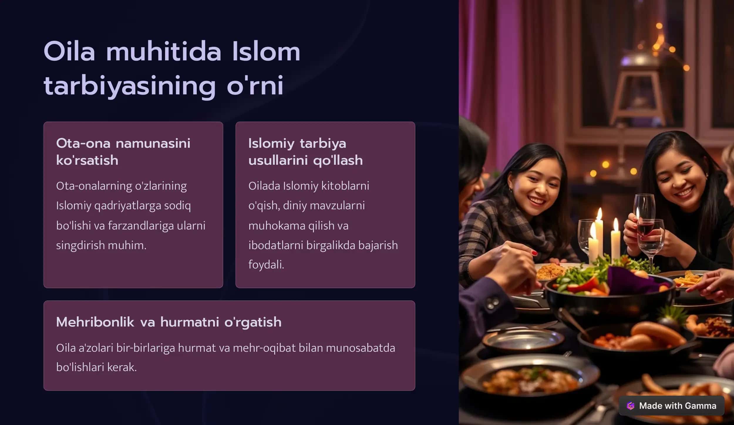 Islom inson ma'naviy madaniyatini tarbiyalash omillari 3