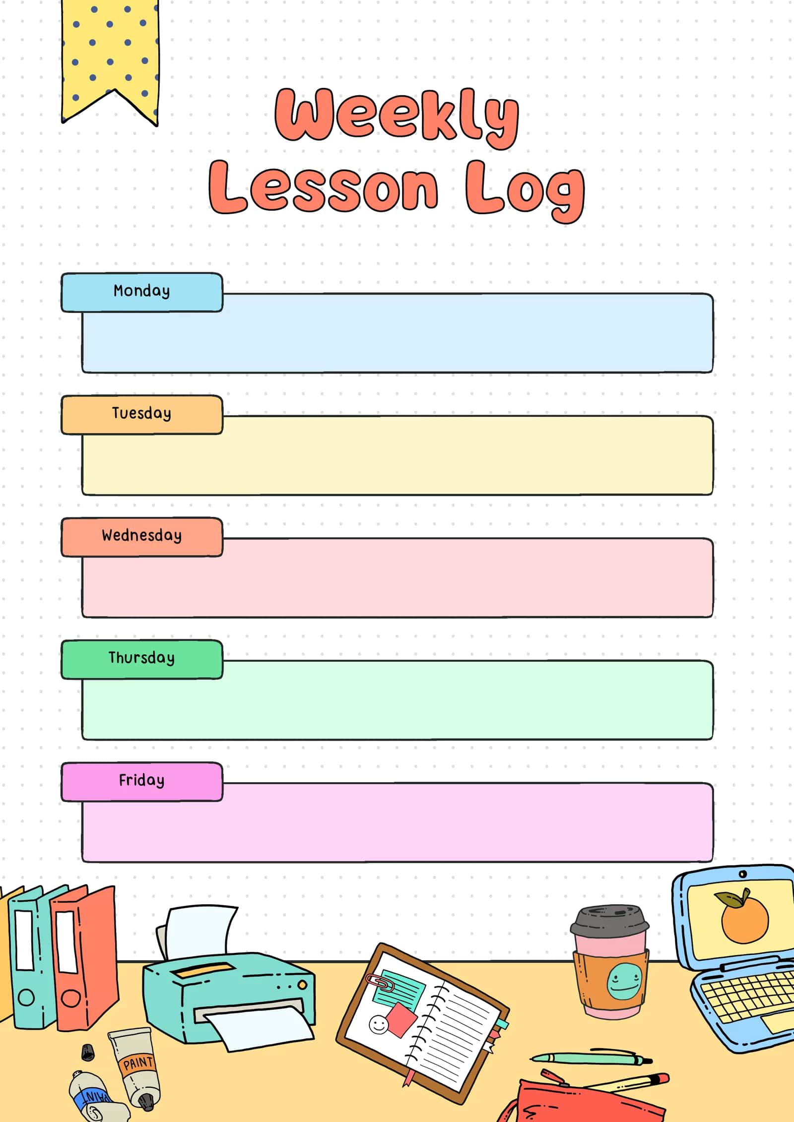 English teacher lesson planner 3