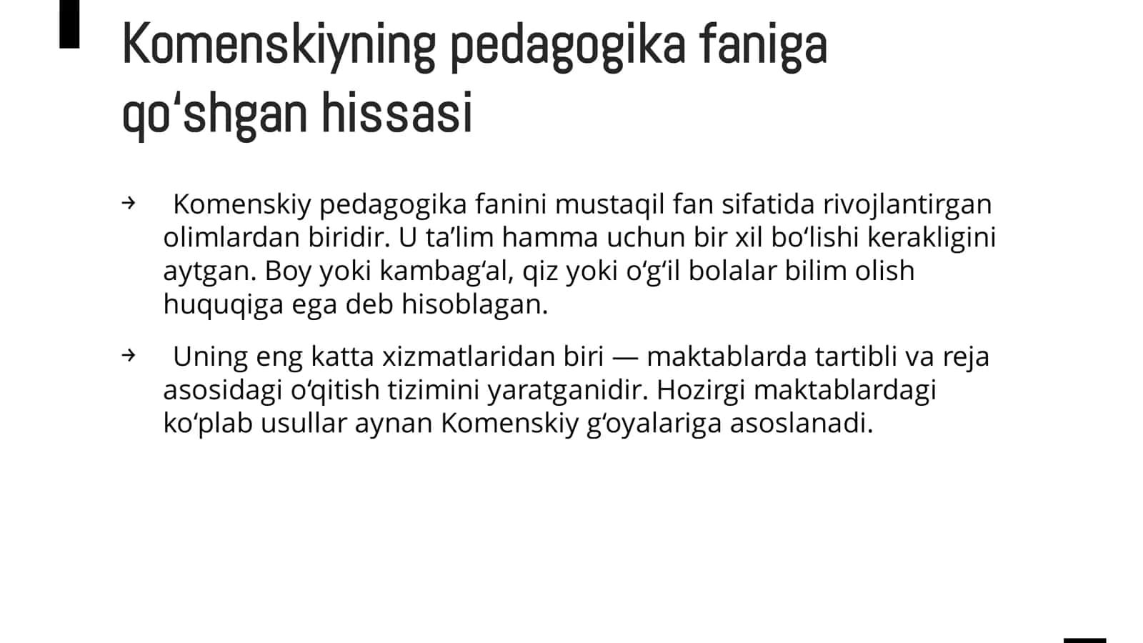 Yan Amons Komenskiy pedagogik gʻoyalari 3