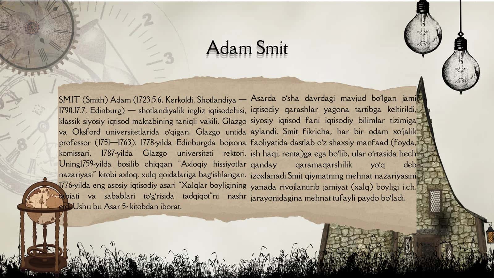 Adam Smit hayoti va ijodi 3