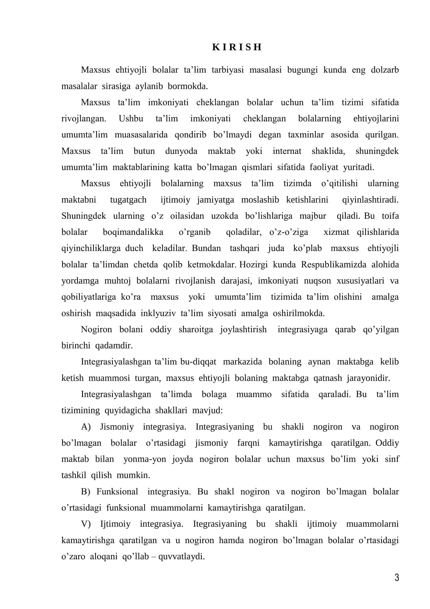 INKLYUZIV VA INTEGRASION TA’LIM MOHIYATI 3