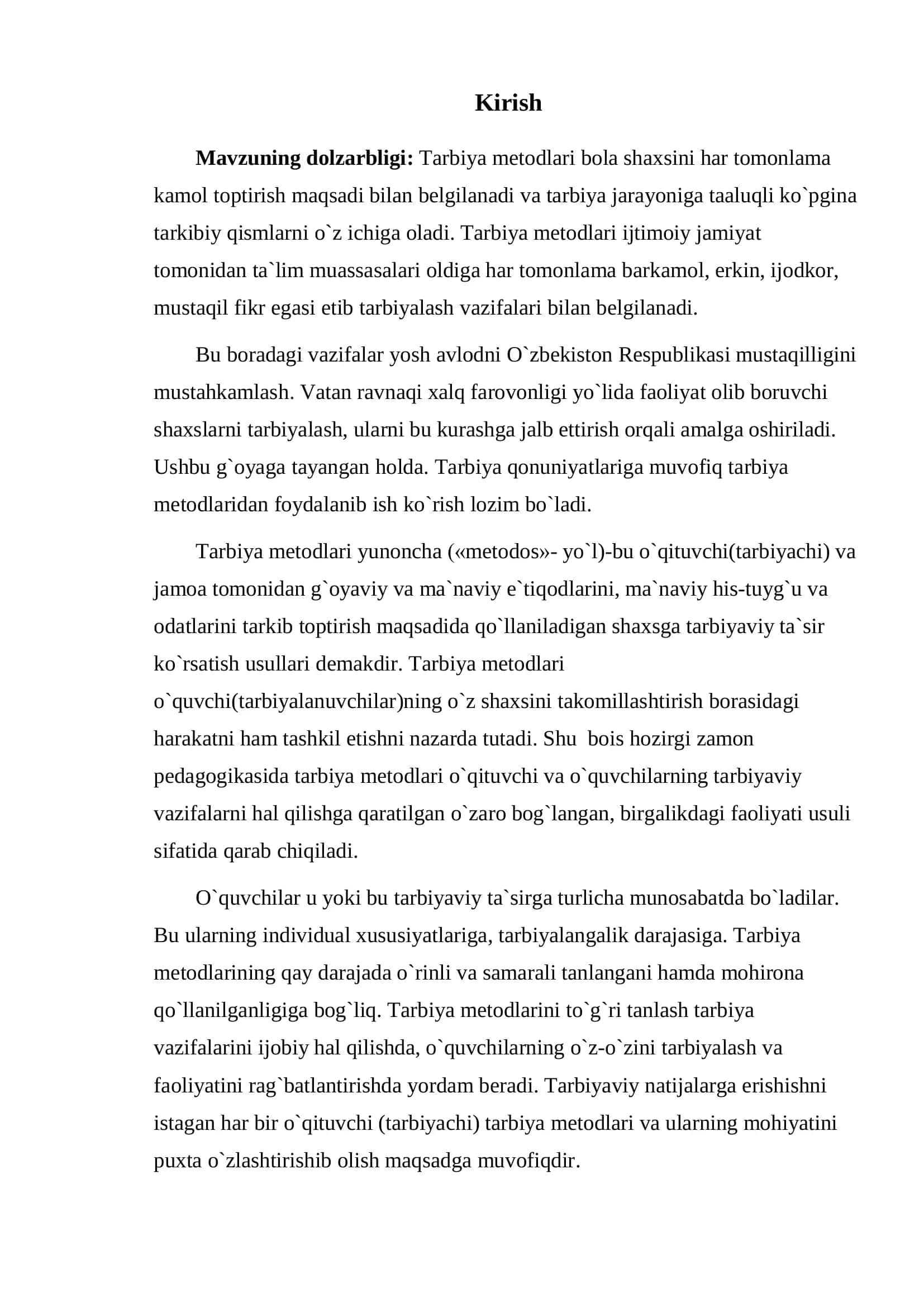 Pedagogika fanlarini o’qitish metodikasi 3